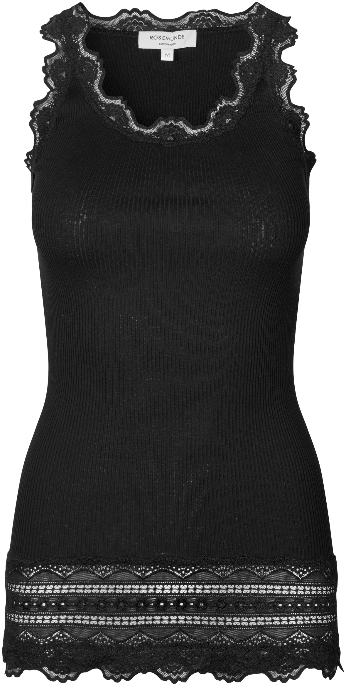 rosemunde Tanktop "Benita Silk Top Camisole" Vintage-Spitze am Ausschnitt, günstig online kaufen