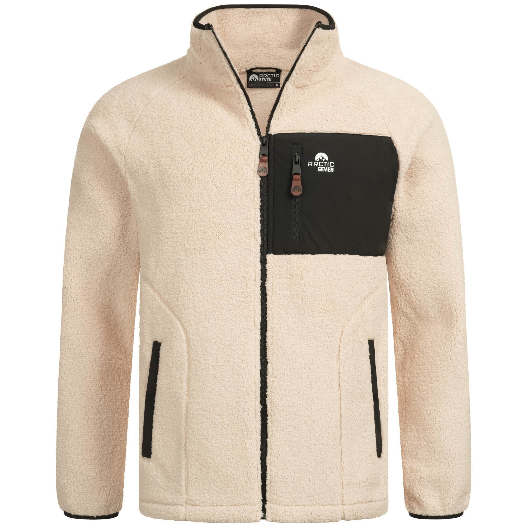 Arctic Seven Fleecejacke »ASAdvenio«, Aus hochwertigem Sherpa-Fleece