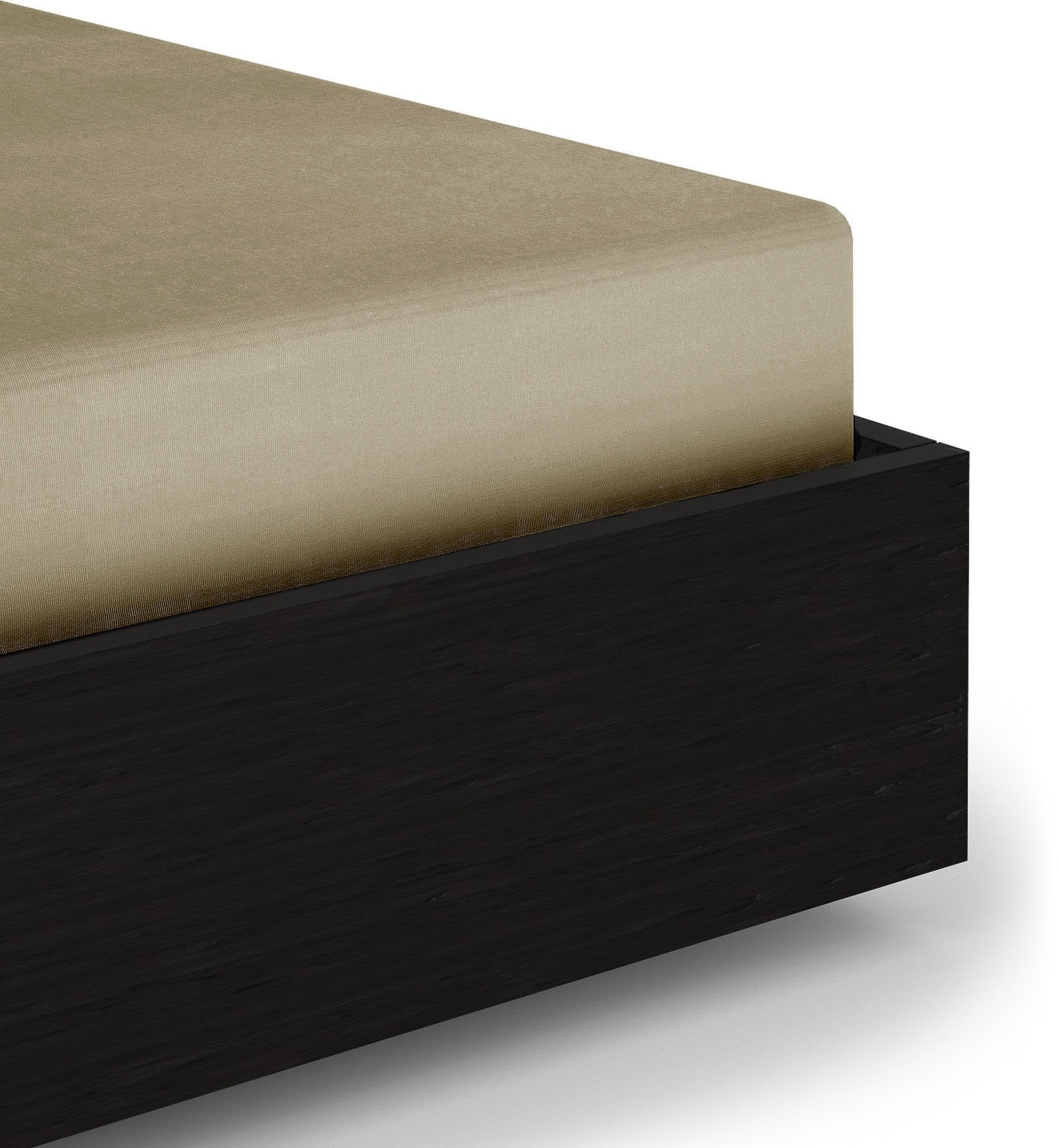 Heckett & Lane Spannbettlaken "Elementi" Laken aus 100% Baumwolle, hochwertiges Mako-Satin, Betttuch ab 90x200