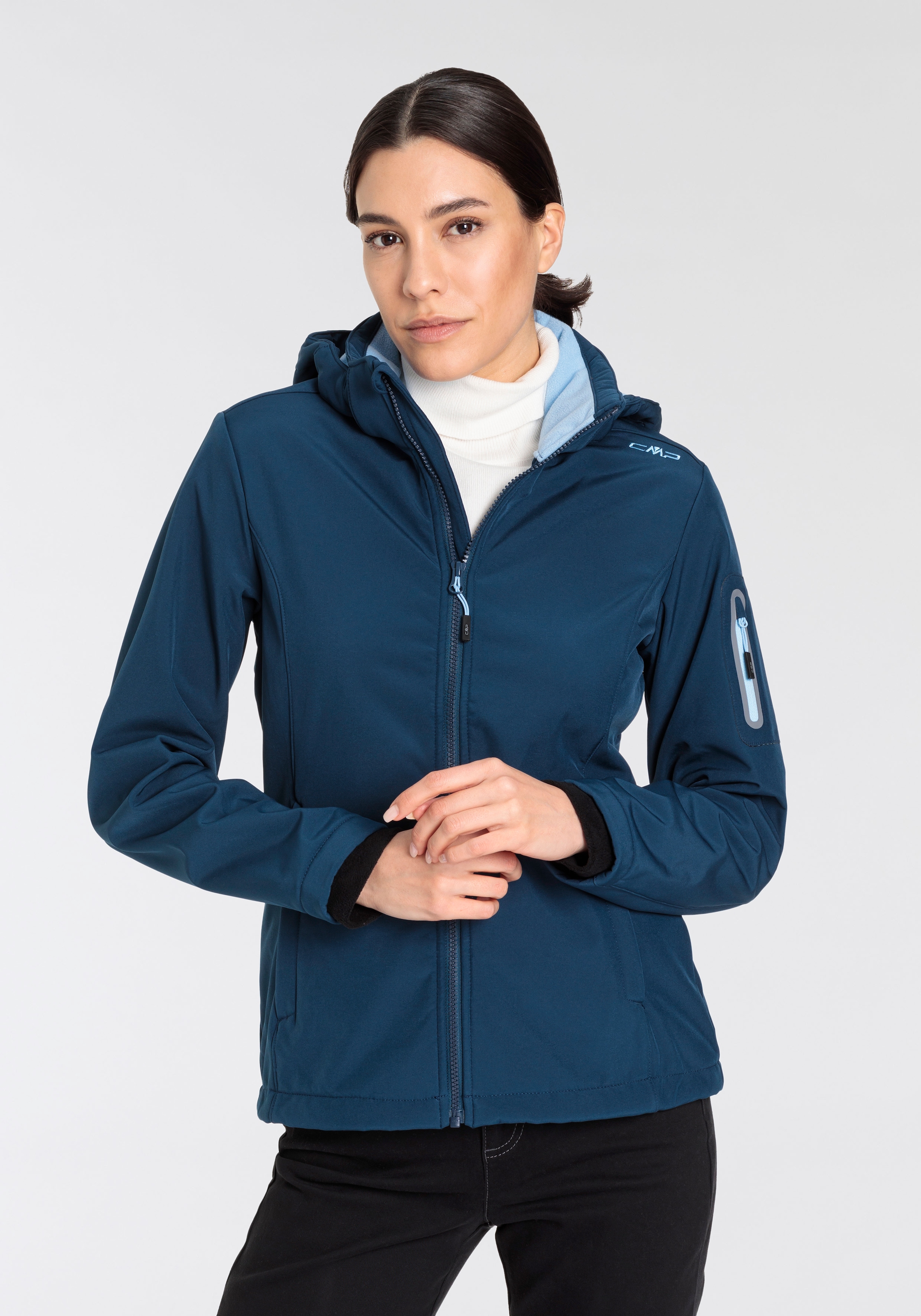 CMP Softshelljacke "WOMAN JACKET ZIP HOOD", (1 St.)