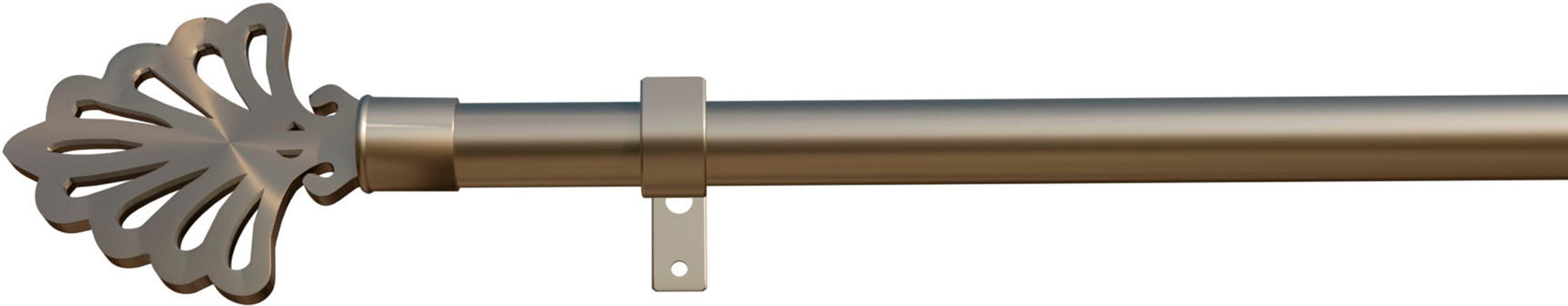 indeko Gardinenstange "Modena" Ø 16 mm 1 läufig-läufig Wunschmaßlänge
