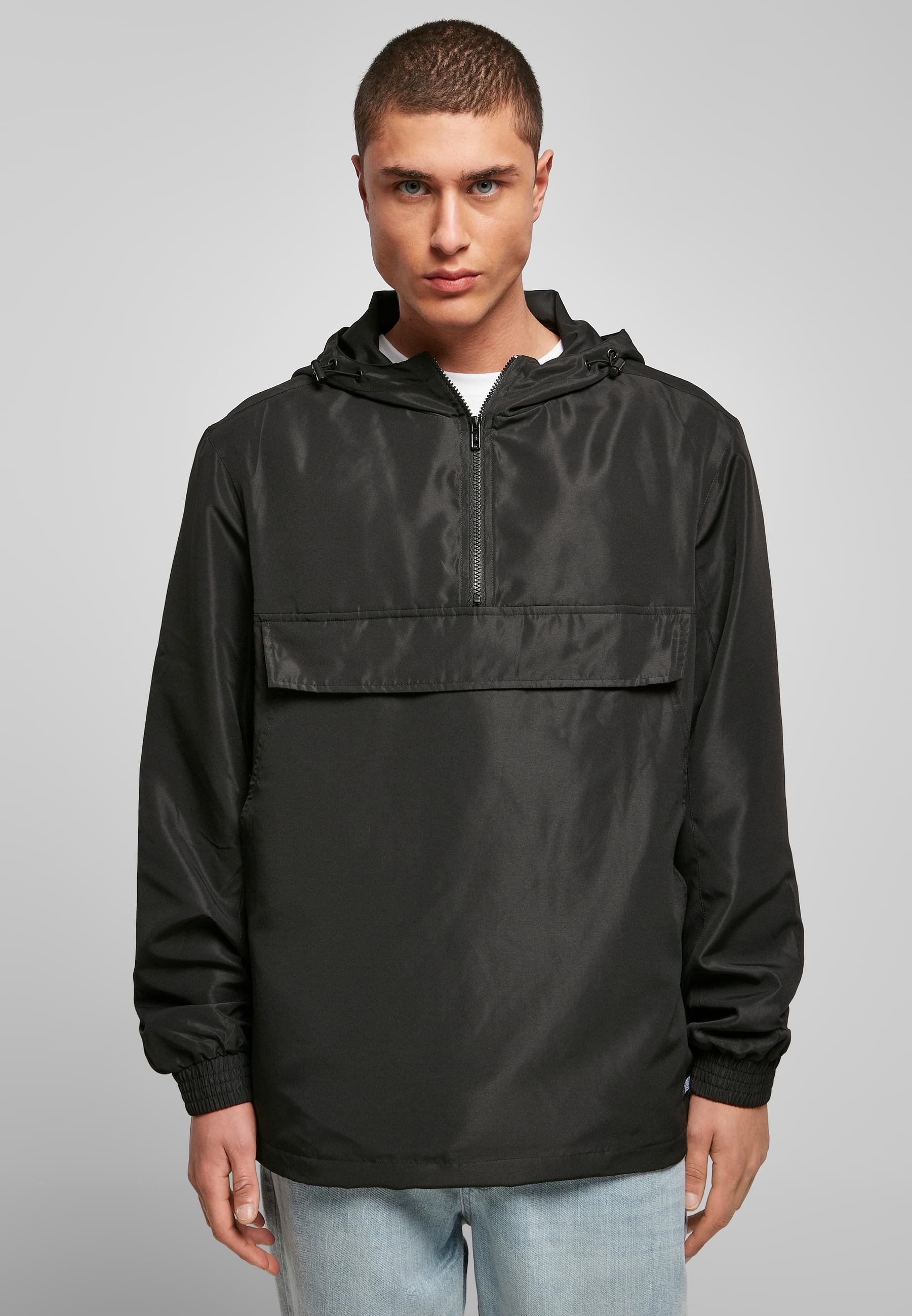 URBAN CLASSICS Anorak »Urban Classics Herren Recycled Basic Pull Over Jacket«, (1 St.), mit Kapuze