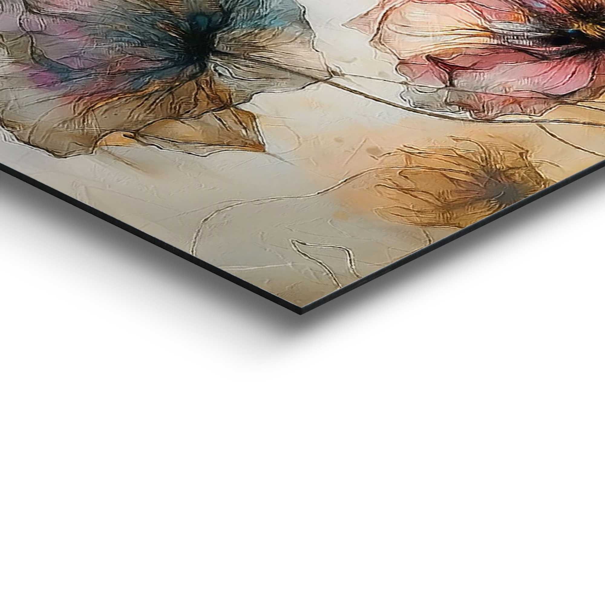 Reinders! Deco-Panel »Aquarellblumen«, Wohnzimmer - Mehrfarbig - MDF - Blumen und Pflanzen - 90x30 cm