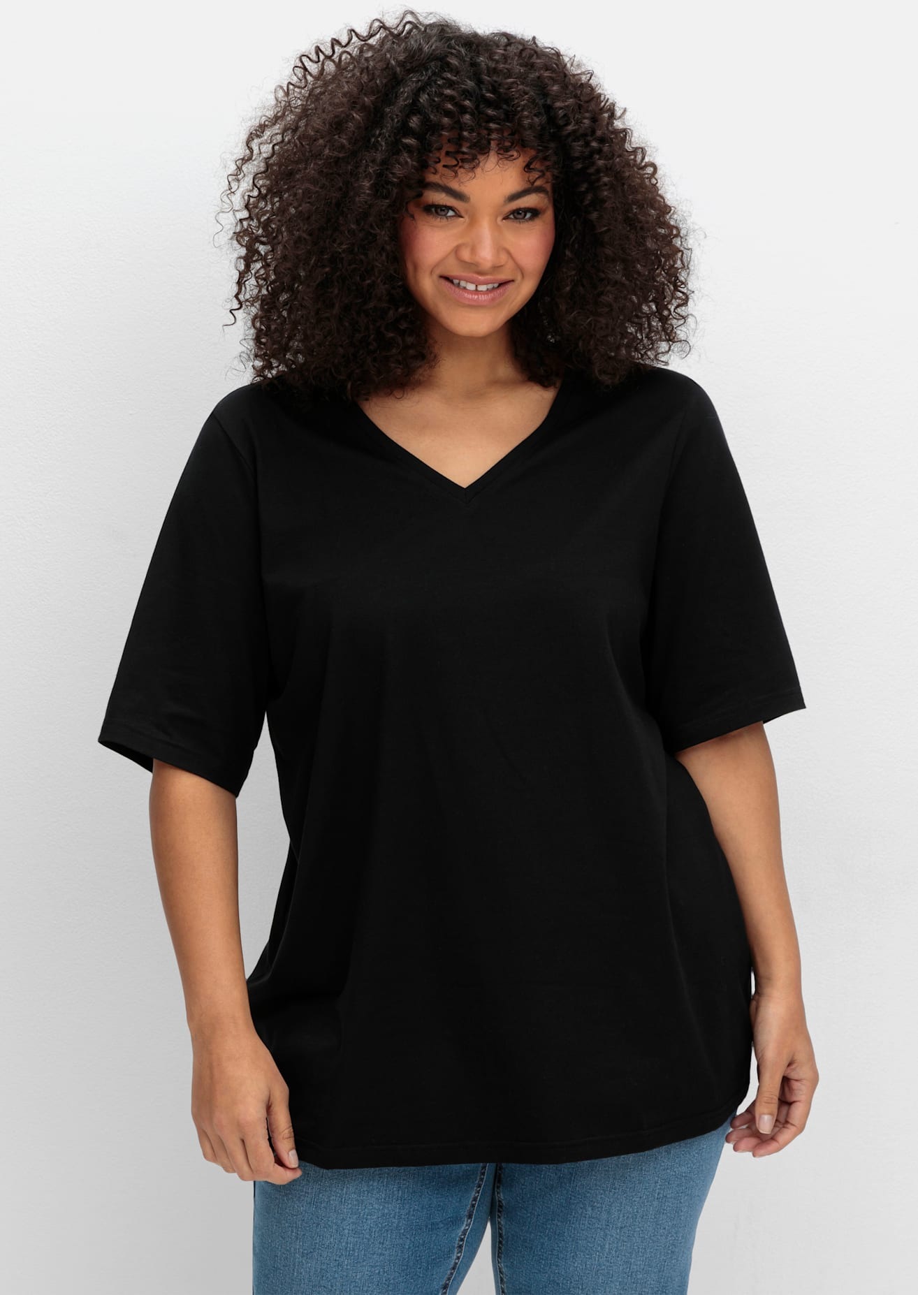 Sheego T-Shirt "T-Shirt", (1 tlg.) günstig online kaufen