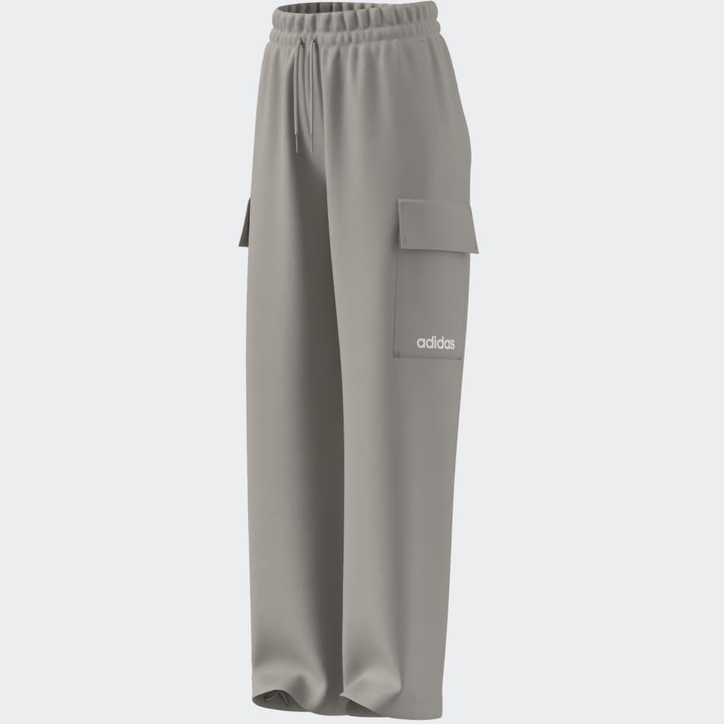 adidas Sportswear Sporthose »W LIN FL CARGO«, (1 tlg.), Cargohose mit flauschiger Innenseite, regulär geschnitten, hoher Bund