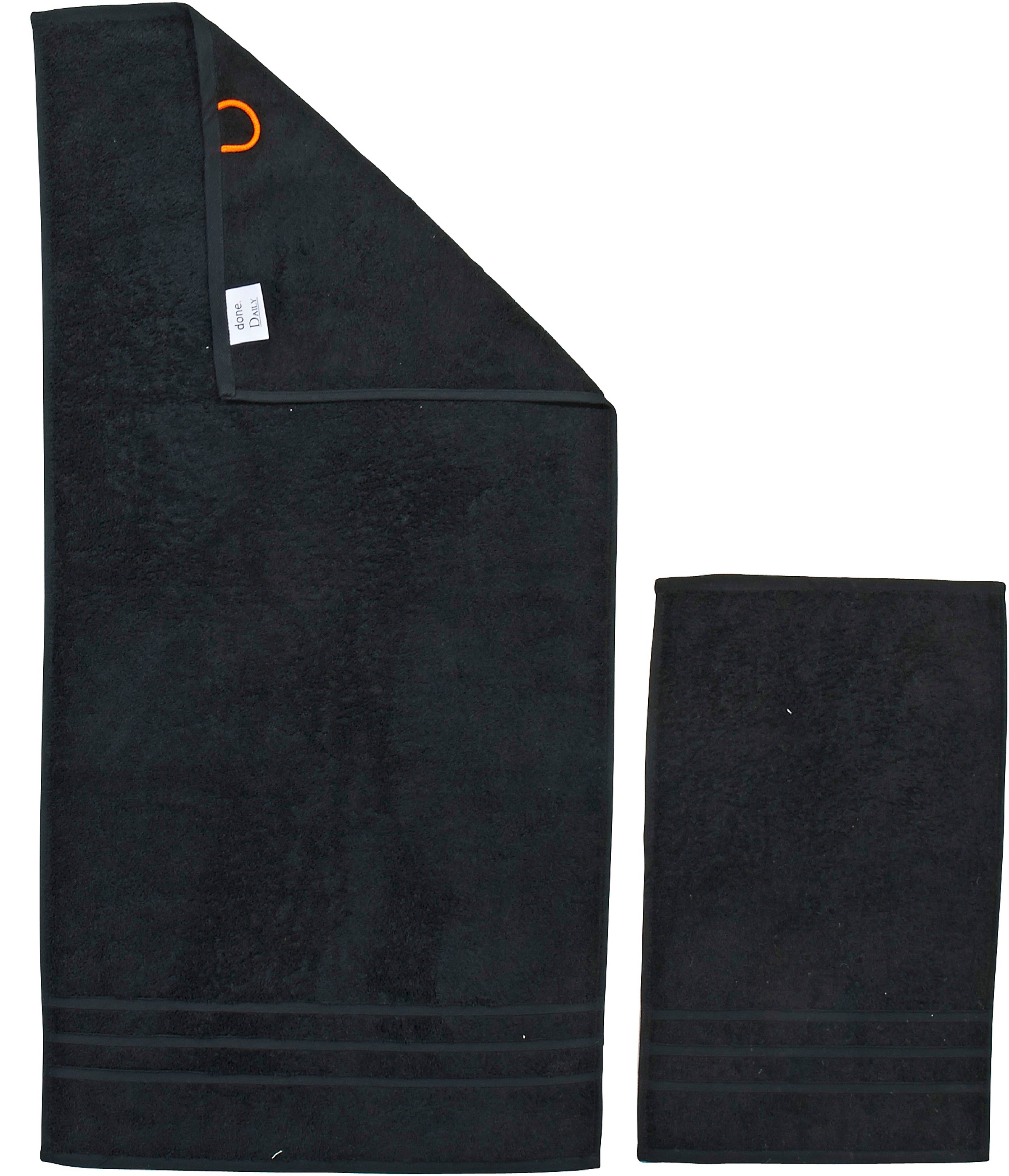 done. Handtuch Set "Daily Uni" Set 4 Stk. Walkfrottier saugfähiges Walkfrot günstig online kaufen