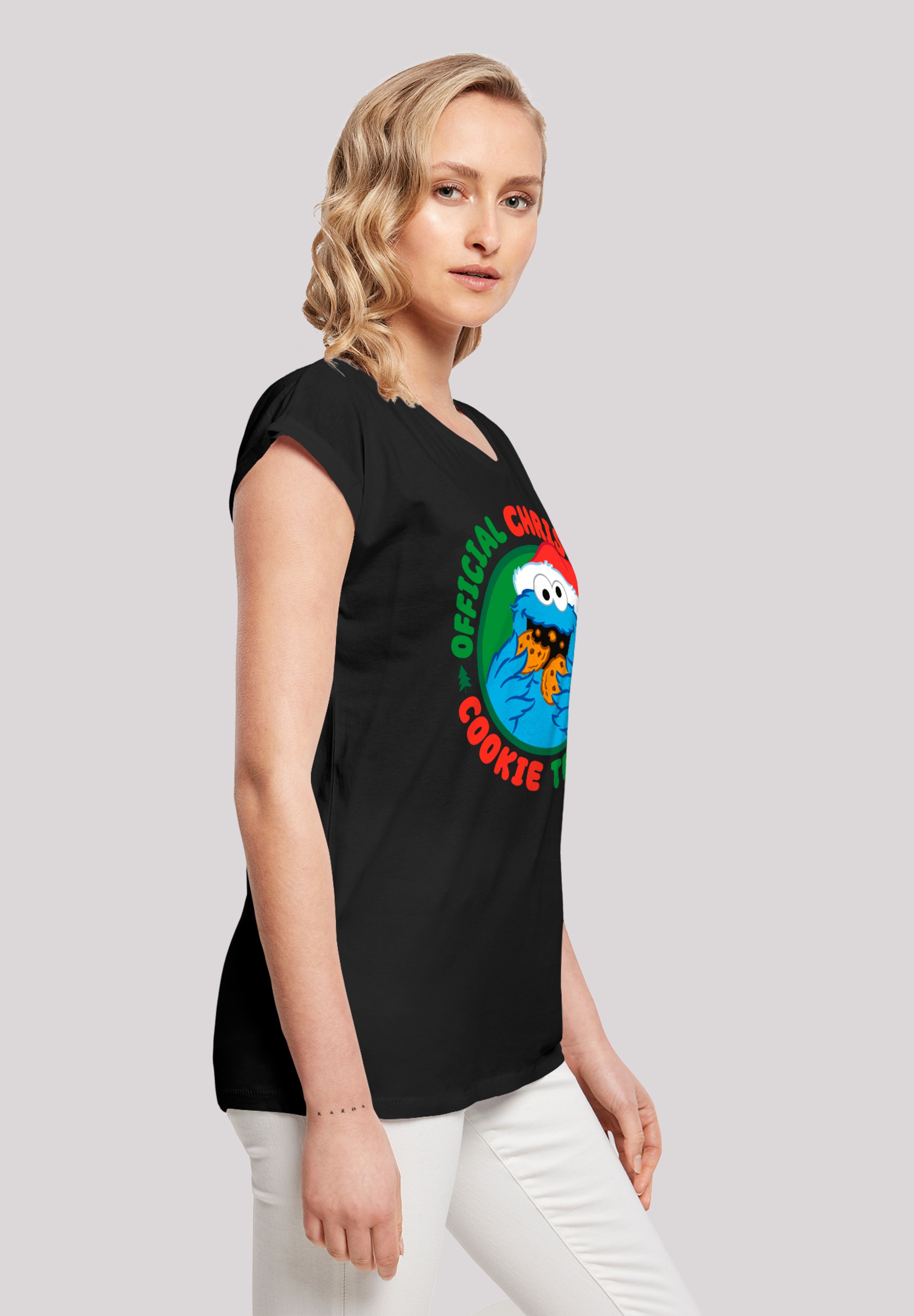 F4NT4STIC T-Shirt »Sesamstrasse Weihnachten Keks Tester«, Premium Qualität