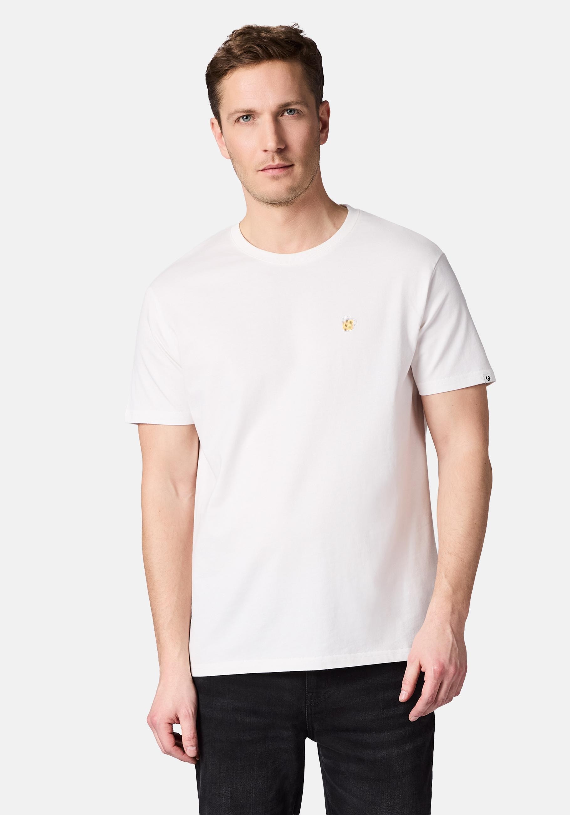 Ragwear T-Shirt "Samms J Gots YOUMODO" Kurzärmliges Shirt mit Krug-Stickerei