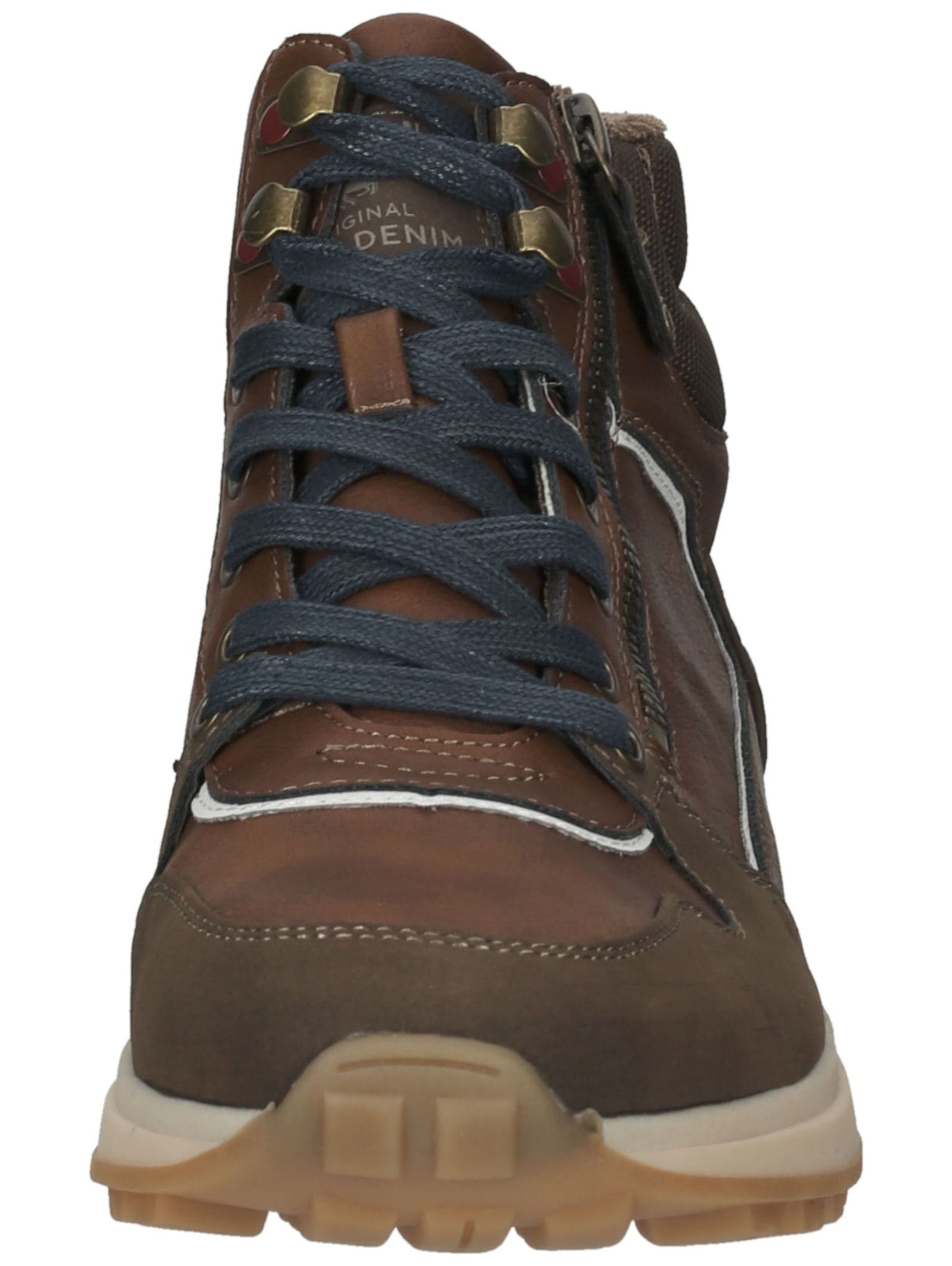 Mustang Shoes Schnürstiefelette »Mustang Shoes Stiefelette Lederimitat/Textil«