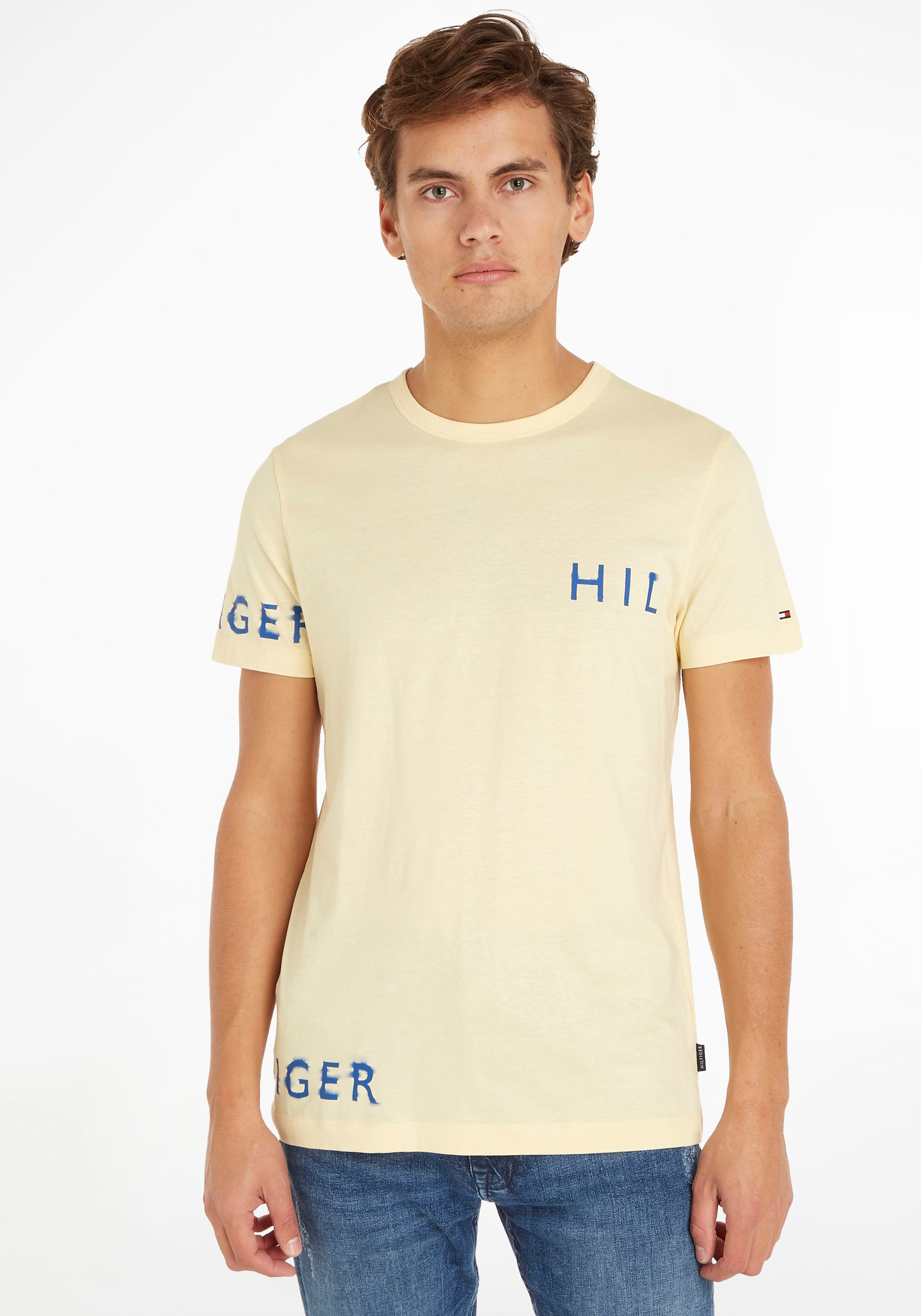 ▷ Tommy INK BAUR »MULTI kaufen Hilfiger PLACEMENT | T-Shirt TEE«