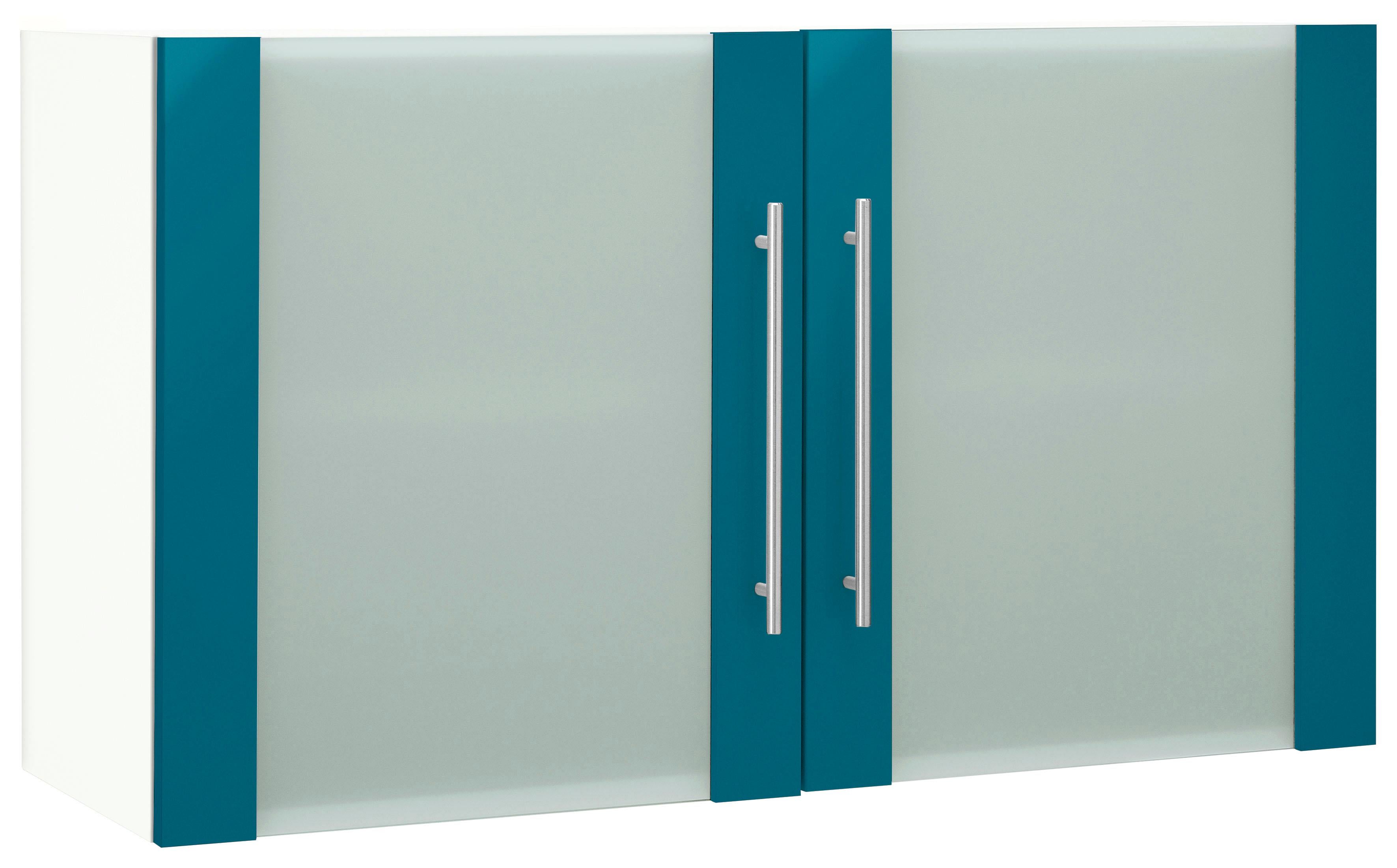 wiho Küchen Glashängeschrank "Flexi2, Breite/Höhe: 100/56,5 cm, Soft-Close bei den Türen" inkl. verstellbaren Einlegeboden