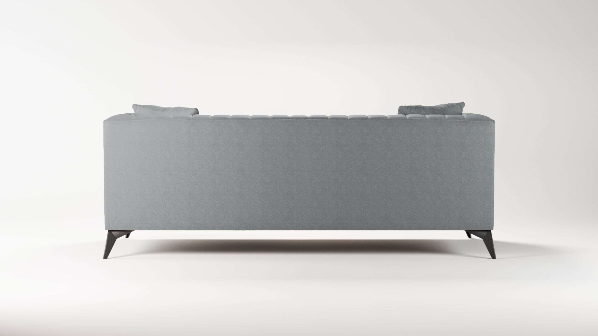 Places of Style 3-Sitzer »MATTHEW elegantes Designsofa, Maße B/T/H: 201/86/74 cm«, feine Steppung im Rückenbereich, lose Sitzkissen, incl. Zierkissen