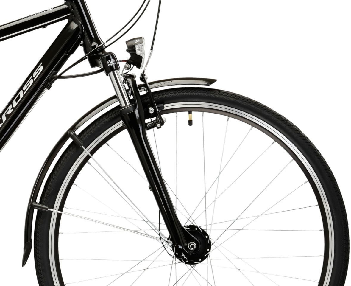 Kross Trekkingrad »Herren-Trekkingrad 28" Berg TR 3.0 Schwarz 21 Gänge« 21 Gang Shimano TOURNEY TY300 Schaltwerk Kettenschaltung