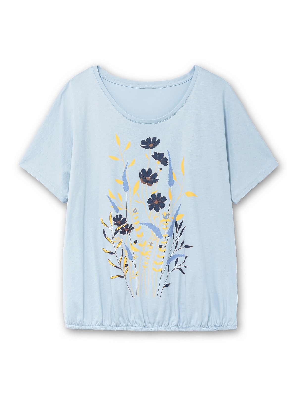 Sheego Rundhalsshirt »Große Größen«, mit Blumen-Frontprint