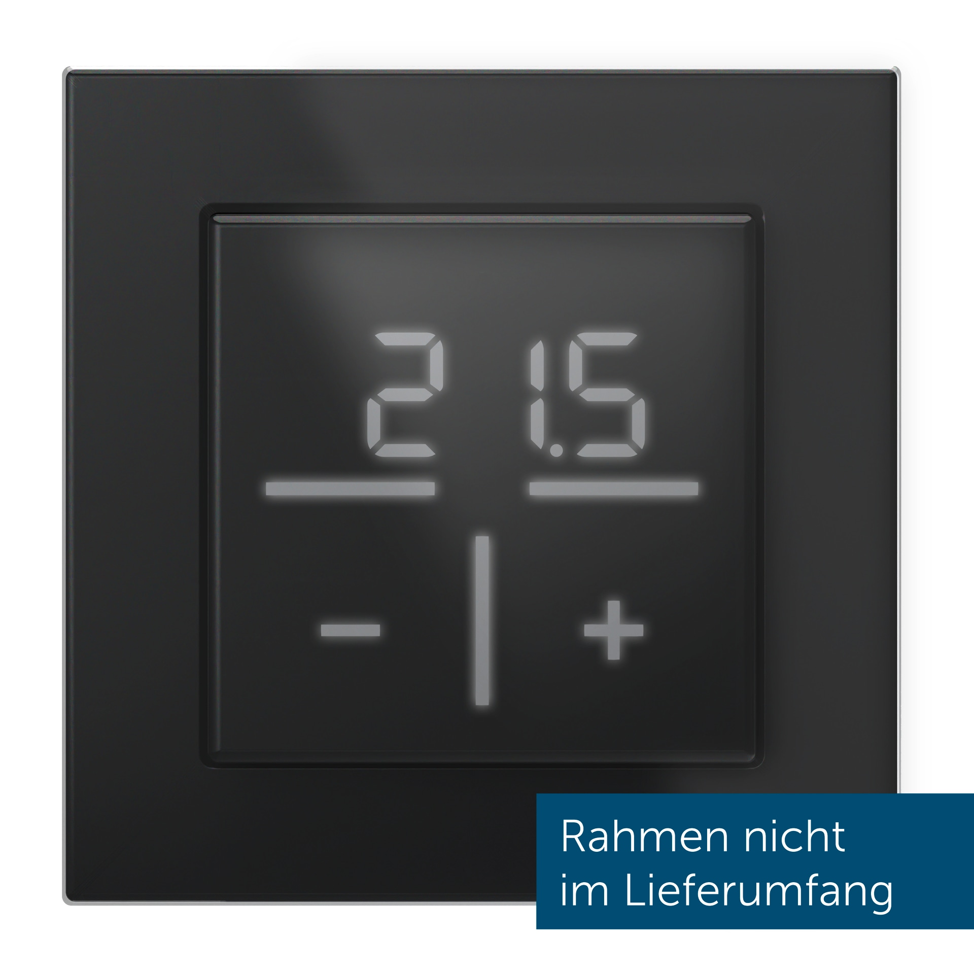 HOMEMATIC IP Smart-Home-Zubehör "Glas-Wandthermostat", B:12,5cm H:5cm T:12,5cm, schwarz, Smart-Home-Stationen