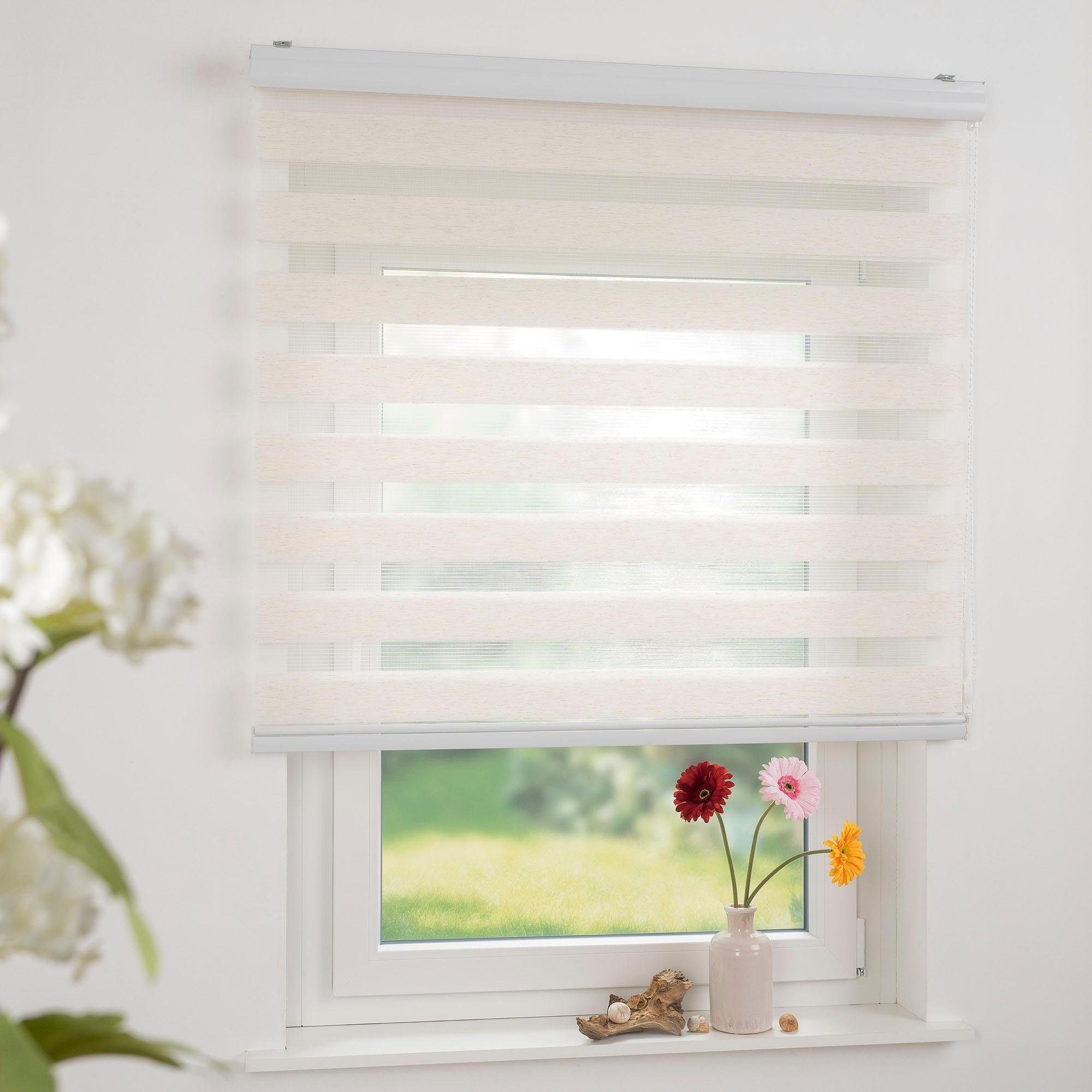 Liedeco Doppelrollo »Duo-Rollo mit Blende«, Lichtschutz