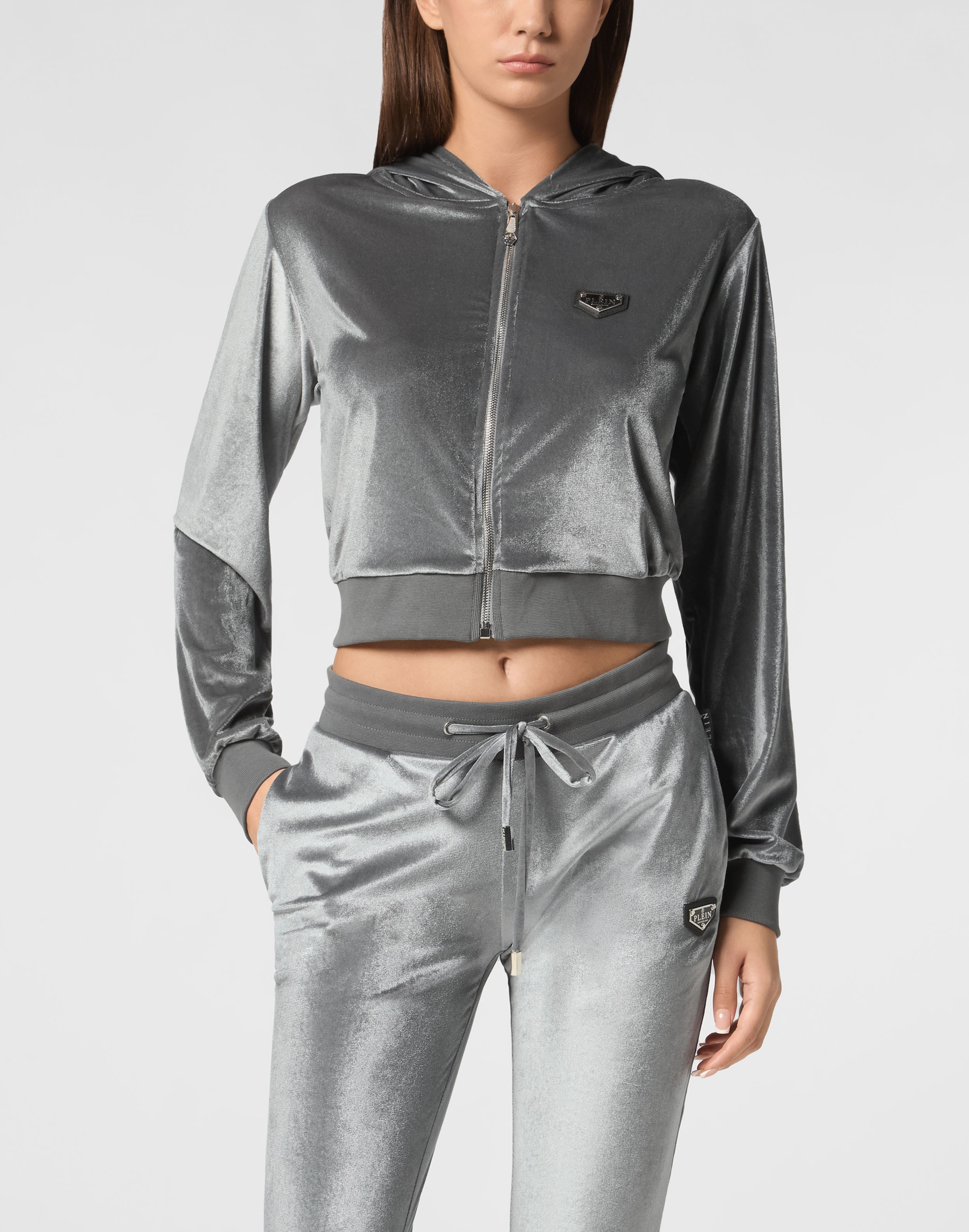 PHILIPP PLEIN Kapuzensweatjacke "Skull Mit Schmucksteinen" günstig online kaufen