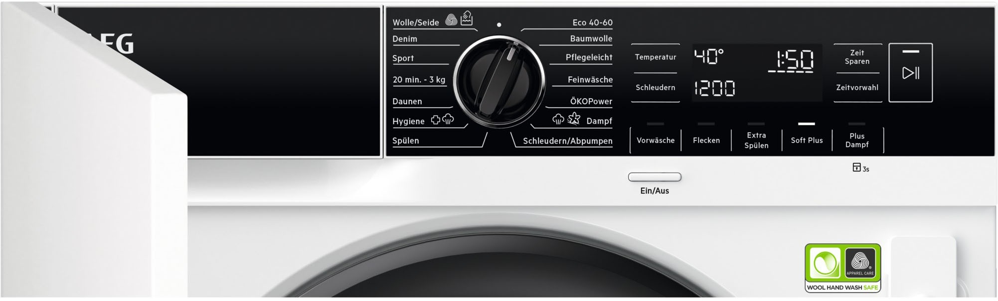 AEG LR8BI7480 Waschmaschine Frontlader 8 kg 1400 RPM Weiß
