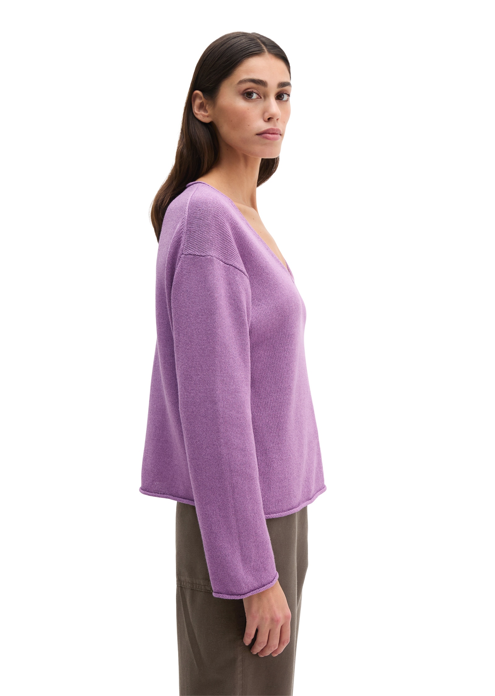 Marc O'Polo Strickpullover »aus Organic Cotton-Leinen-Mix«