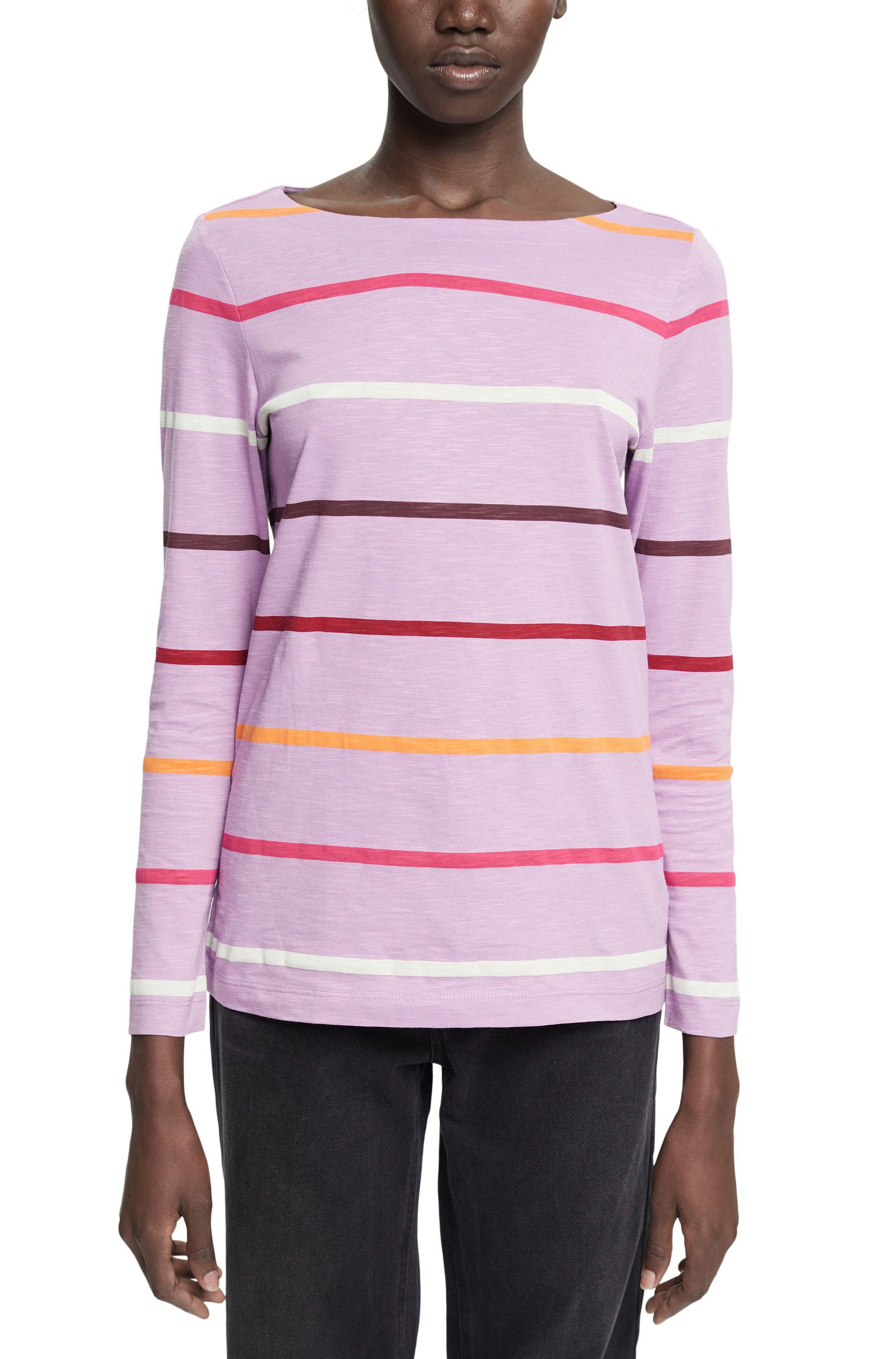 Esprit Langarmshirt, in farbenfrohem Streifenmuster kaufen