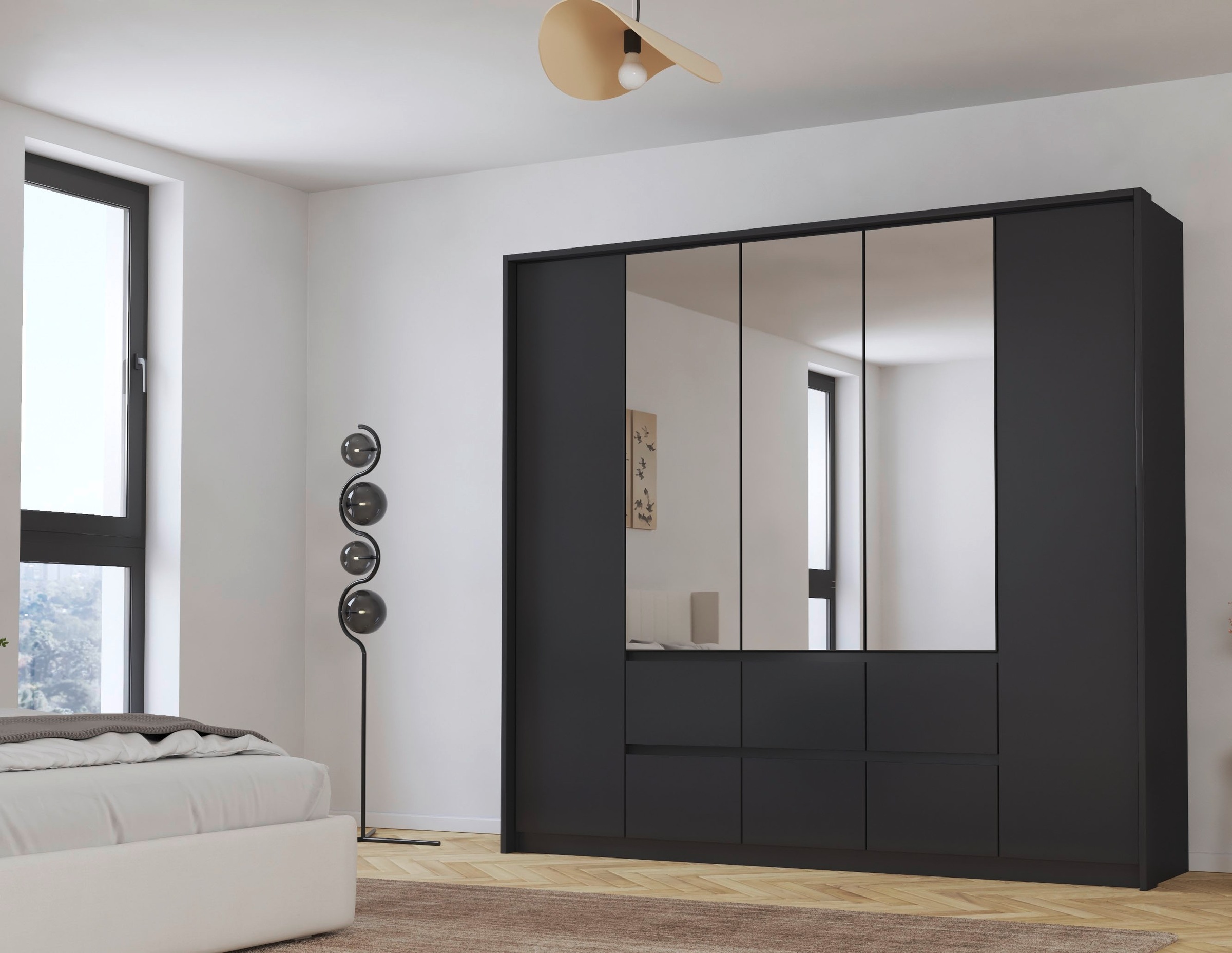 rauch Drehtürenschrank "Mainz mit Spiegel und Passepartout" optional mit Be günstig online kaufen