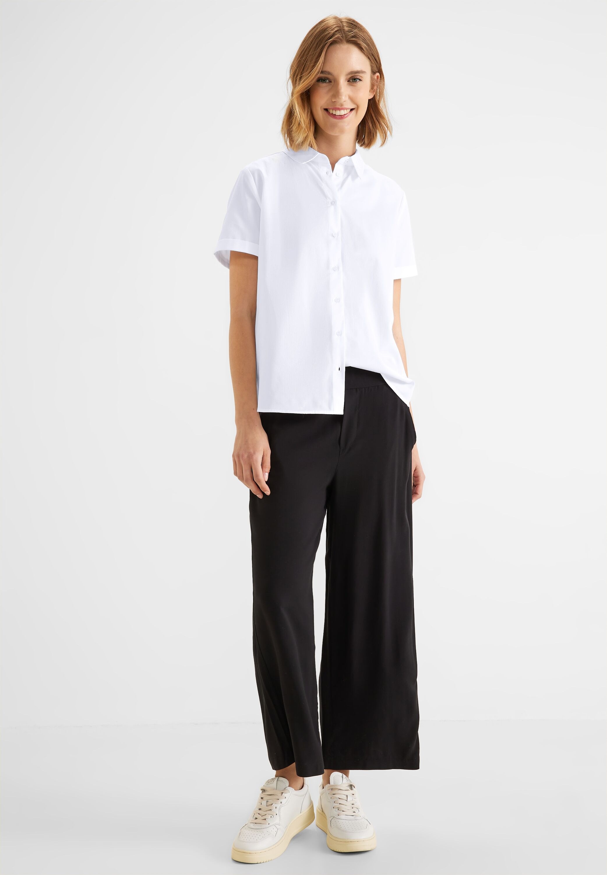 STREET ONE Hemdbluse, aus reiner Baumwolle