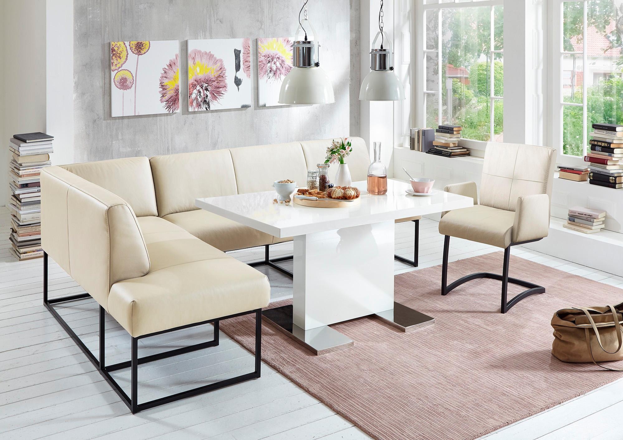 exxpo - sofa fashion Eckbank "Affogato, bequem und elegant, hochwertige Detailverarbeitung", Frei im Raum stellbar