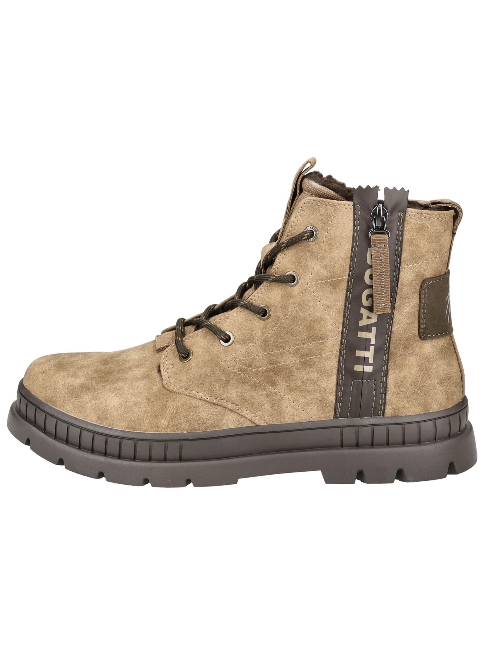 bugatti Schnürstiefelette "bugatti Stiefelette Lederimitat" günstig online kaufen