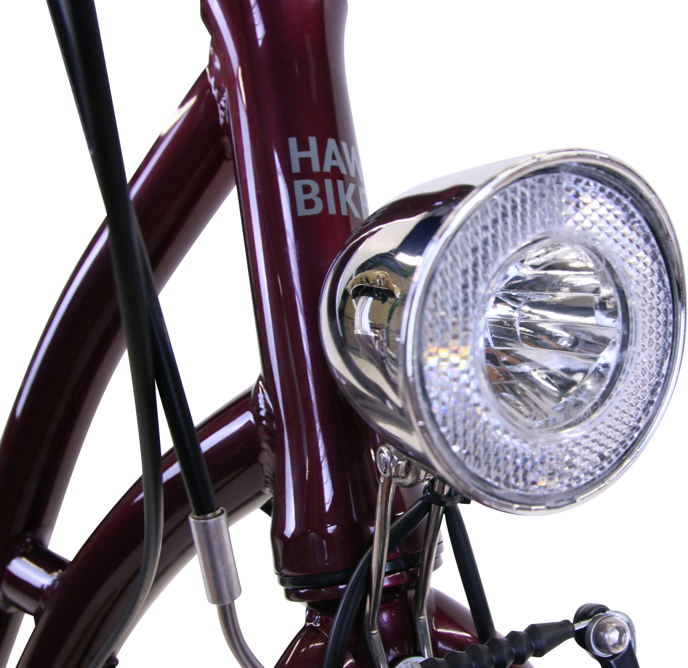 HAWK Bikes Cityrad »HAWK City Classic Joy Bordeaux«, 3 Gang, Shimano, Nexus Schaltwerk, für Damen und Herren