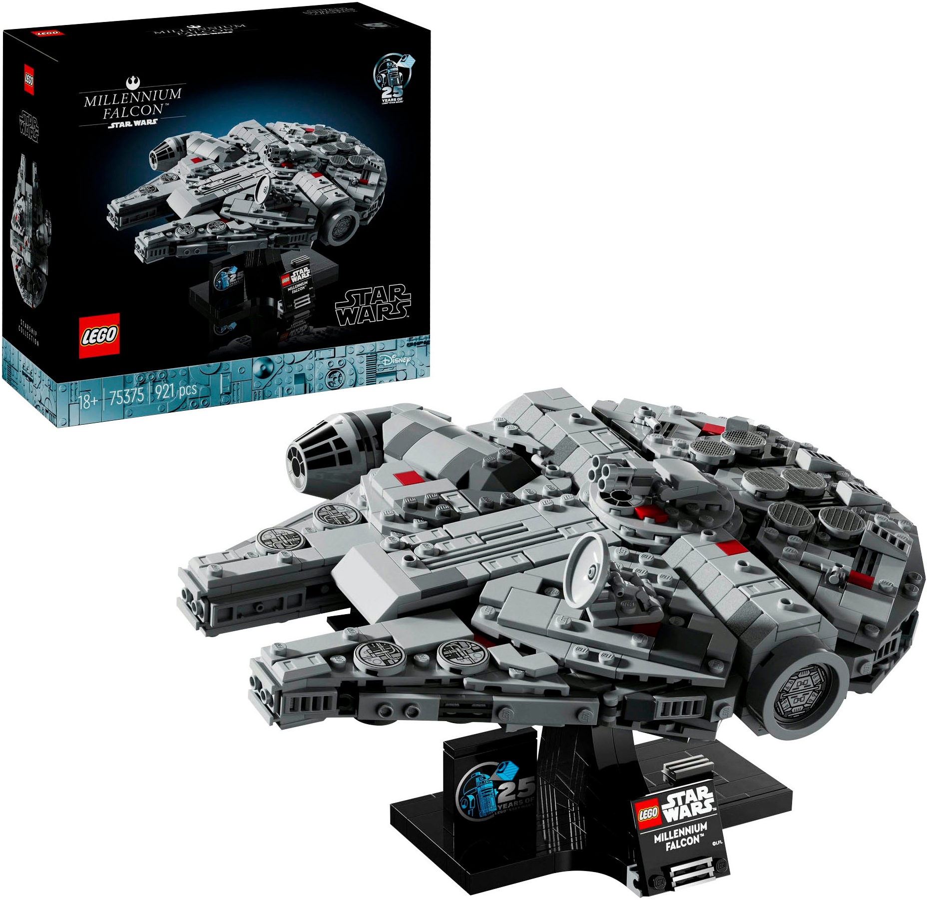 LEGO Kinder Konstruktionsspielsteine "Millennium Falcon LEGO (75375), LEGO Star Wars ", bunt, Kunststoff, Spielbausteine, Made in Europe
