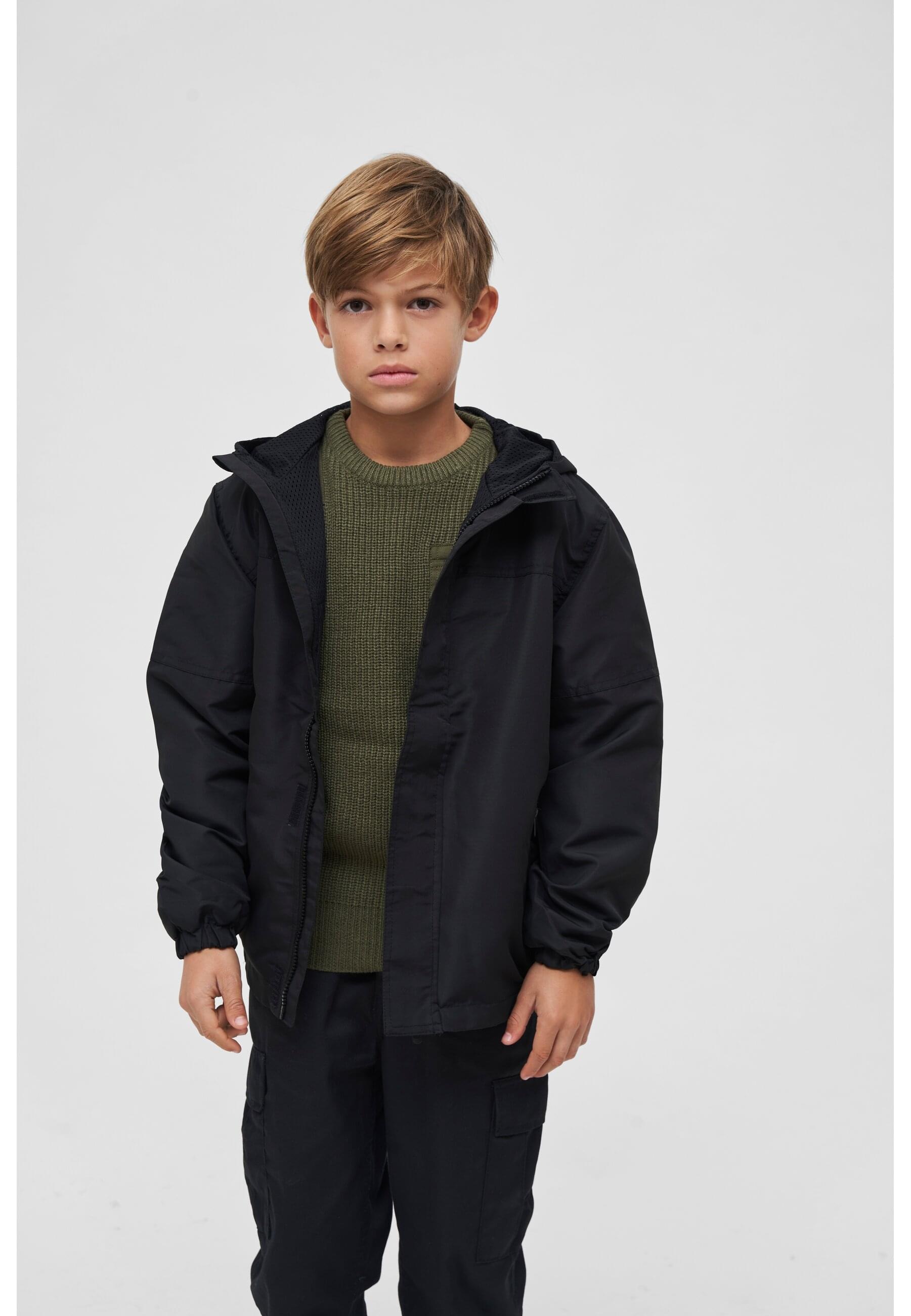 Brandit Allwetterjacke »Brandit Herren Kids Summer Windbreaker Frontzip«, (1 St.), mit Kapuze