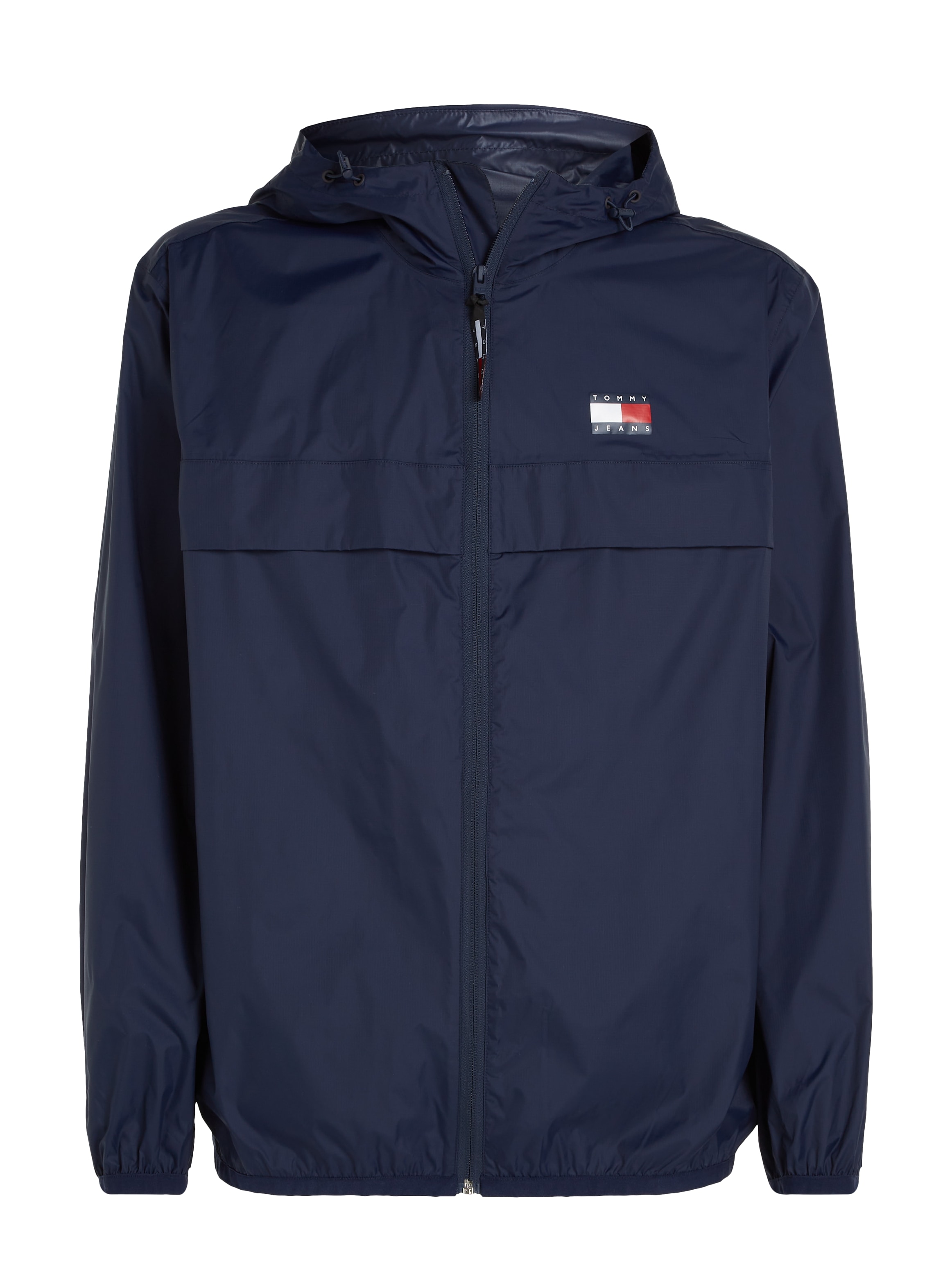 Tommy Jeans Windbreaker »TJM PCKABLE TECH CHICAGO ZIPTHRU«, mit Kapuze, mit Logo auf der Brust