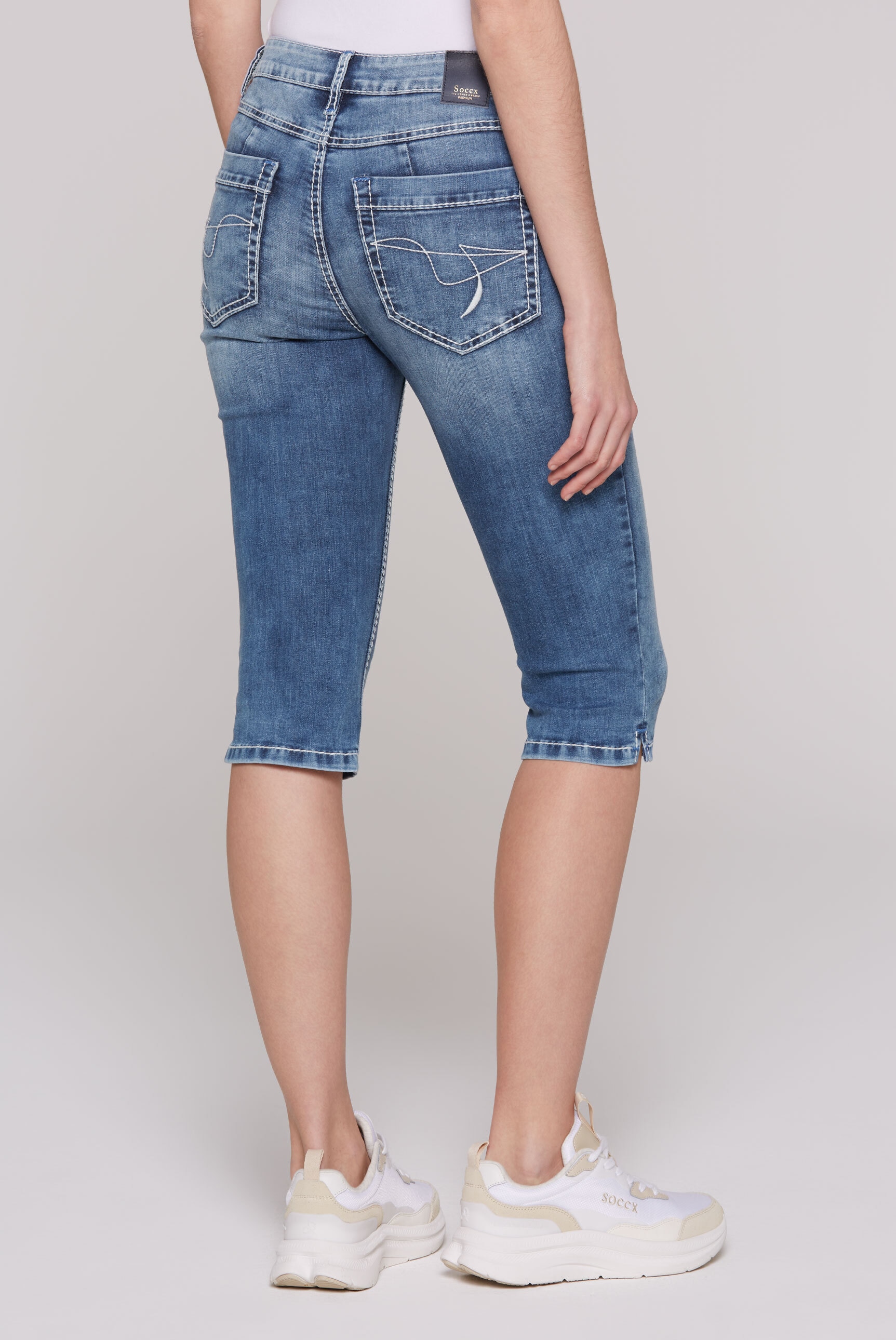 SOCCX Jeansshorts, mit normaler Leibhöhe