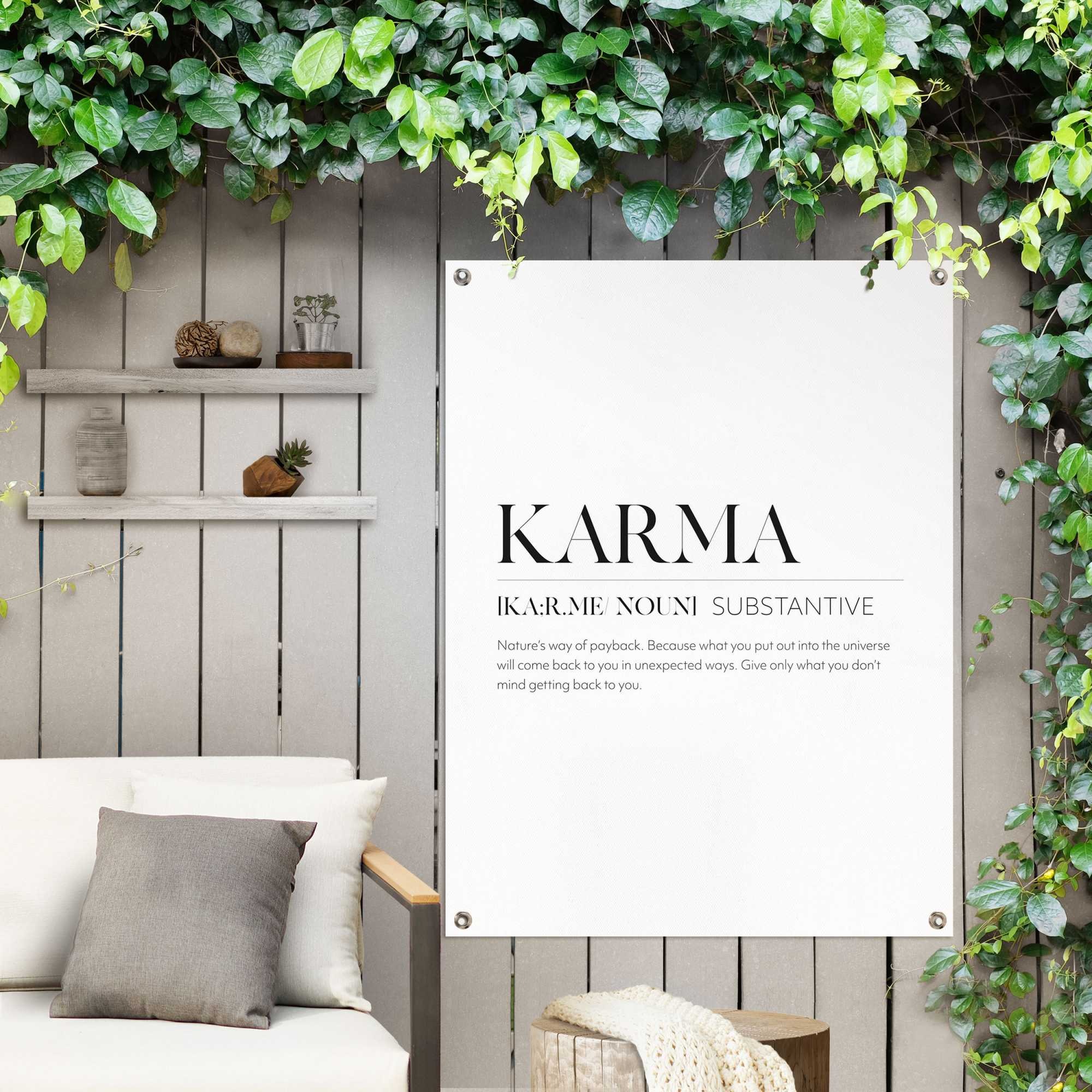 Reinders Poster "Karma", Outdoor für Garten oder Balkon günstig online kaufen