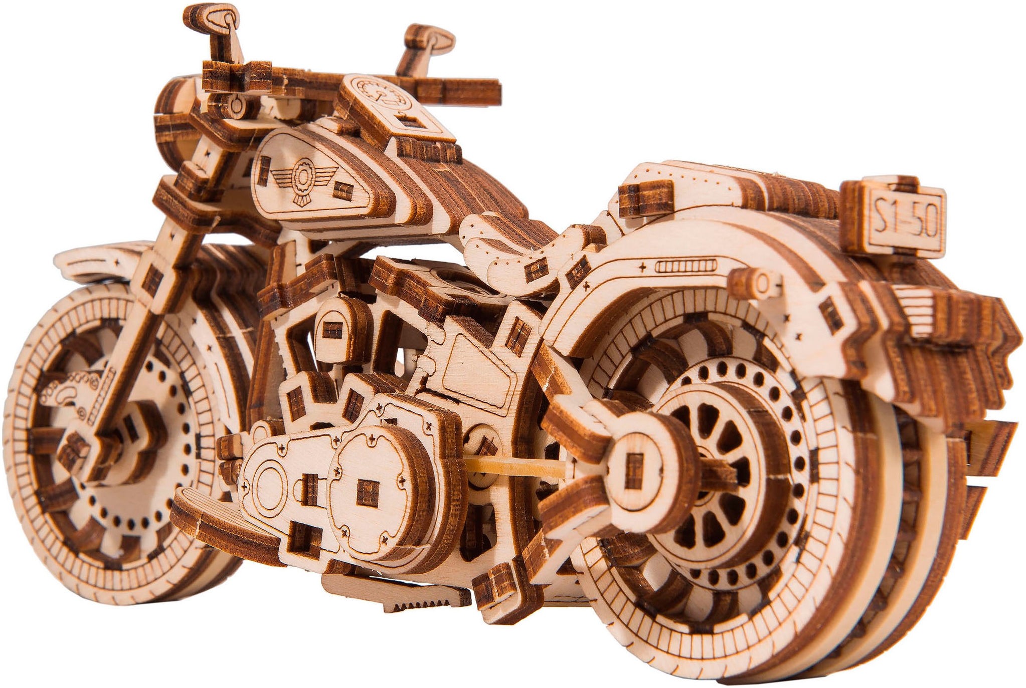 Revell® Modellbausatz »Revell Tiny Adventures, Cruiser V-Twin, Motorrad-Bausatz aus Holz«, 1:13, Made in Europe