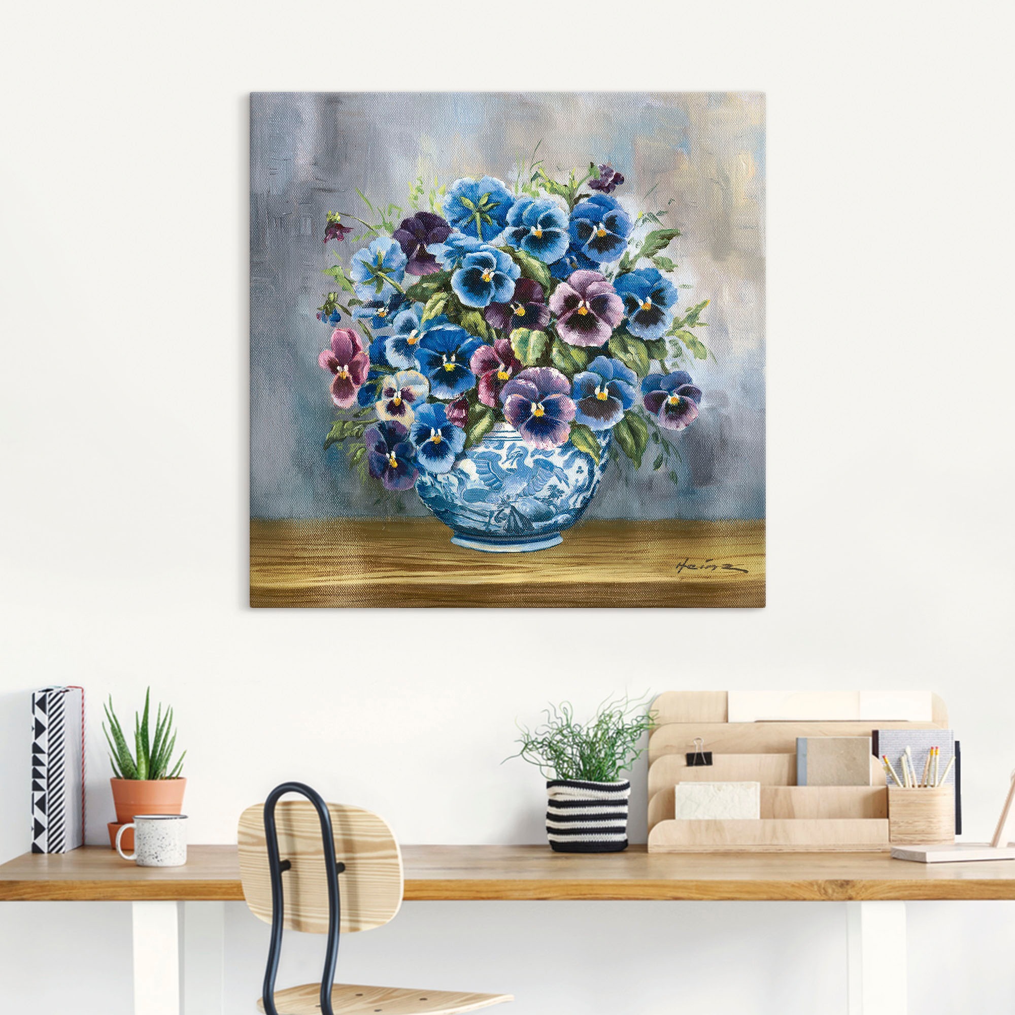 Artland Wandbild »Stiefmütterchen«, Blumenbilder, (1 St.), als Alubild, Outdoorbild, Leinwandbild, Poster, Wandaufkleber