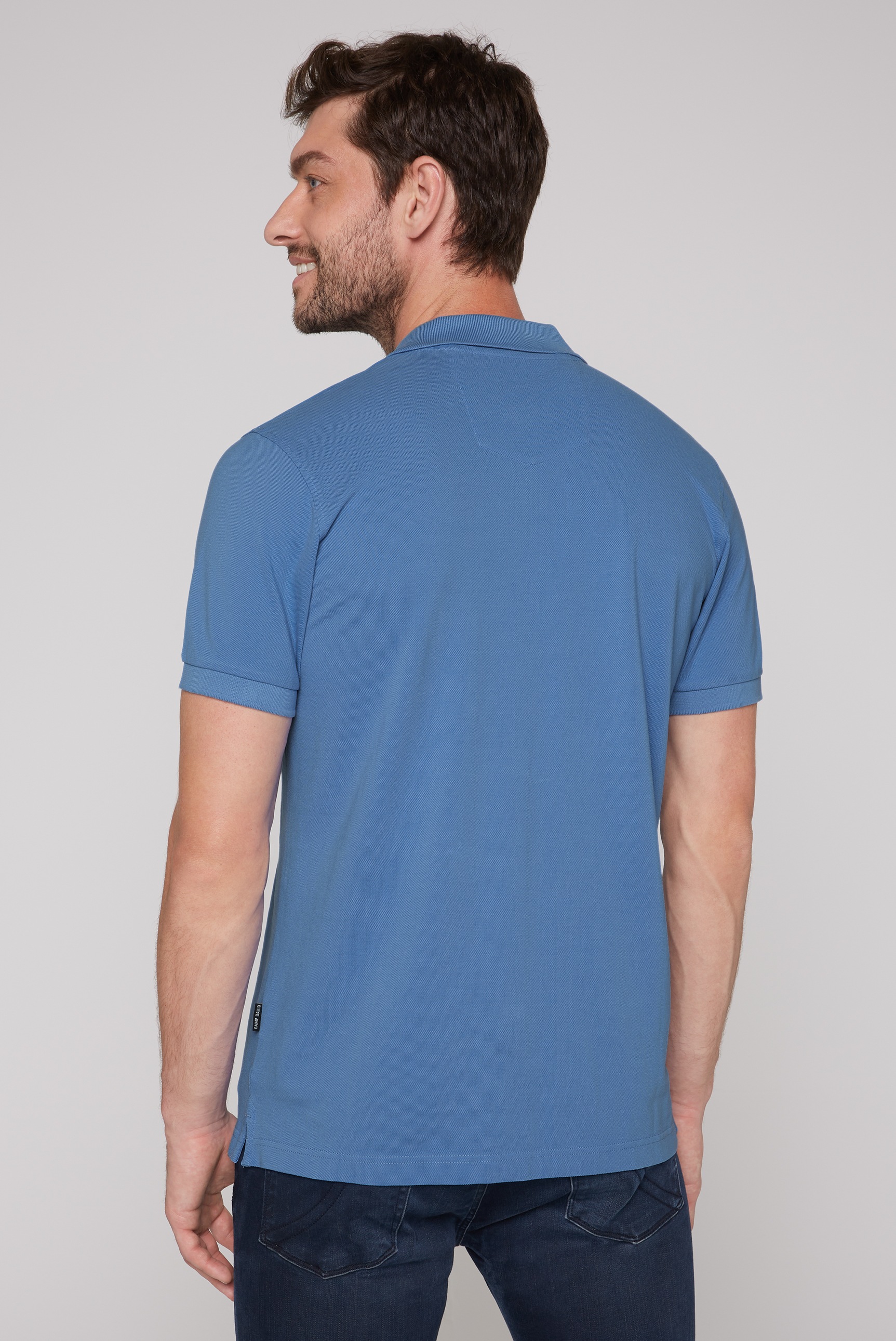 CAMP DAVID Poloshirt, mit Seitenschlitze