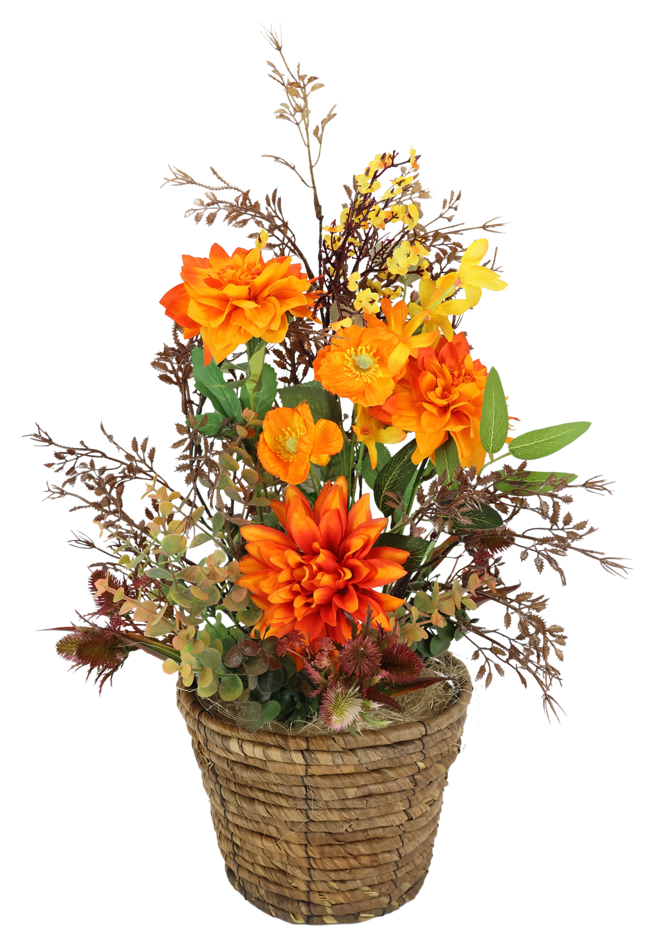 I.GE.A. Kunstblume "Blumenarrangement Dahlien", Im Topf Künstliche Blumen D günstig online kaufen