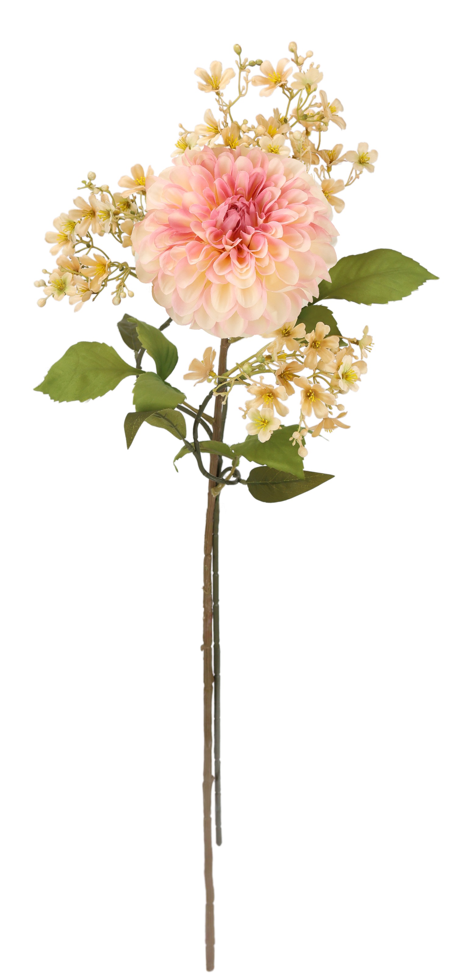 I.GE.A. Kunstblume »Stielblumen-Sortiment Dahlie Blütenzweig«, Zweig Seidenblume Einzelblume Herbstliche Künstliche Blumen Dekoblumen