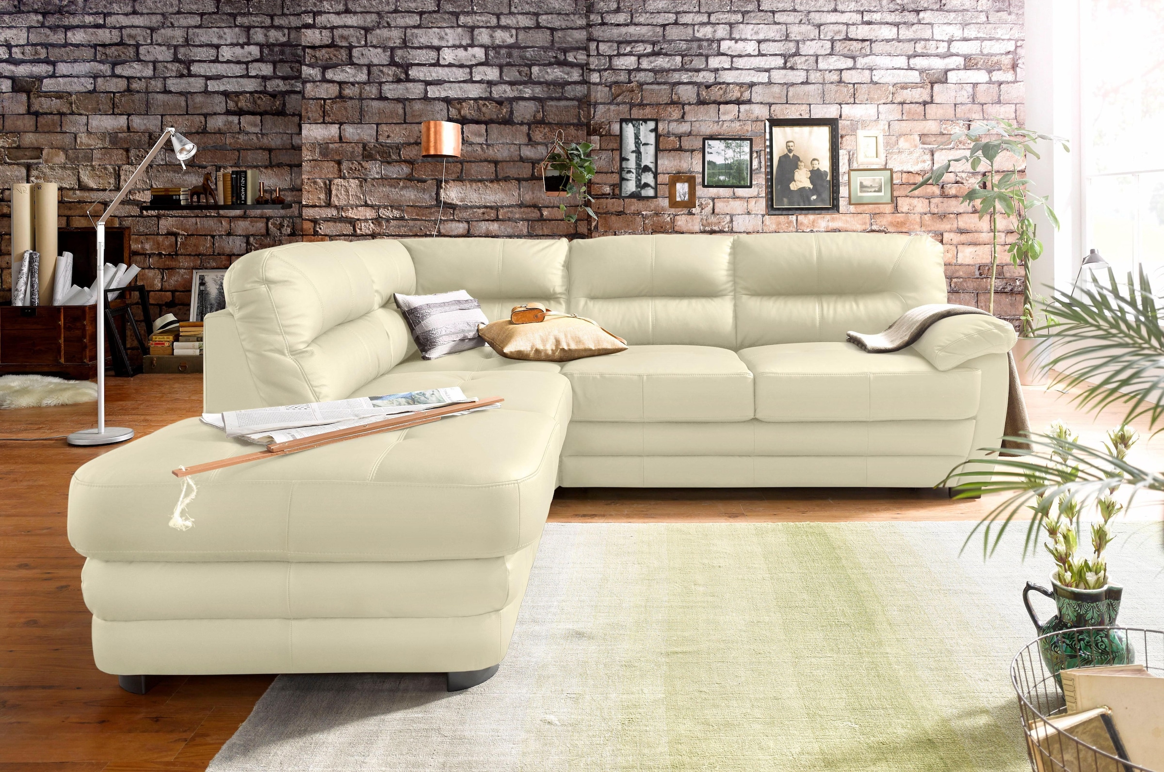 COTTA Polstergarnitur "Royale L-Form" Set, Set bestehend aus: Ecksofa & Hoc günstig online kaufen