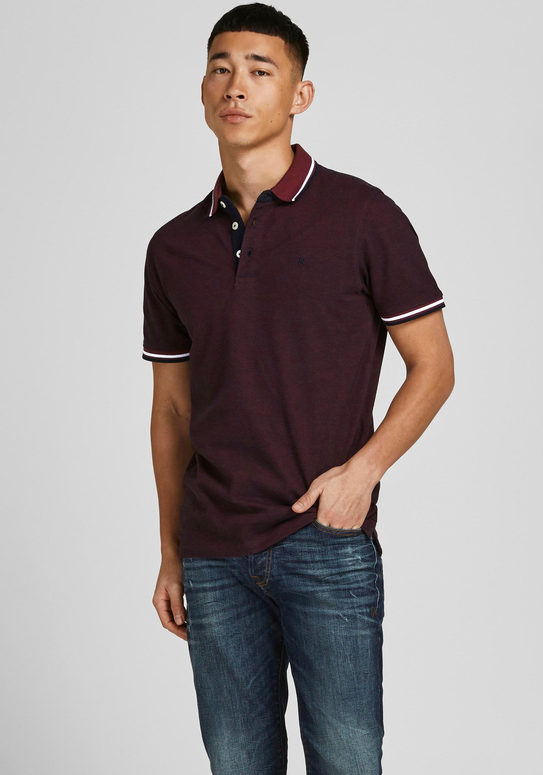 Jack & Jones Poloshirt "JJEPAULOS Poloshirt mit klassischem Kragen und figu günstig online kaufen