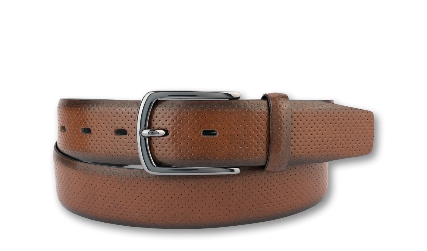BERND GÖTZ Ledergürtel "Ledergürtel mit repräsentativer feiner Punktprägung günstig online kaufen