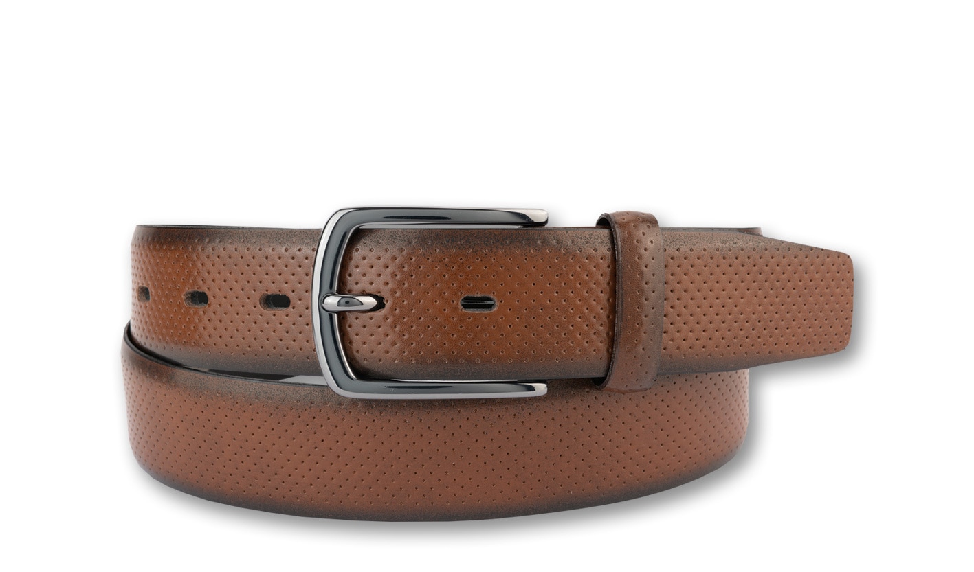 BERND GÖTZ "Ledergürtel mit repräsentativer feiner Punktprägung" günstig online kaufen