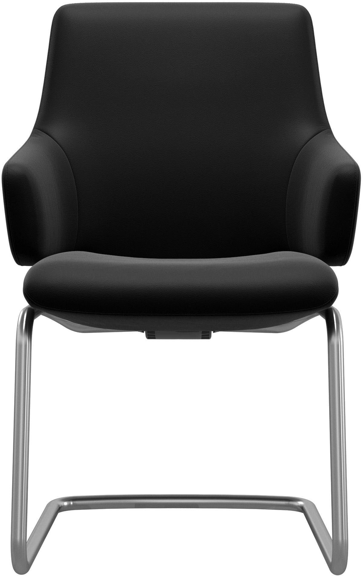 Stressless® Polsterstuhl »Laurel«, Leder PALOMA, Low Back mit Armlehne, Größe L, mit Beinen aus Stahl in Chrom matt