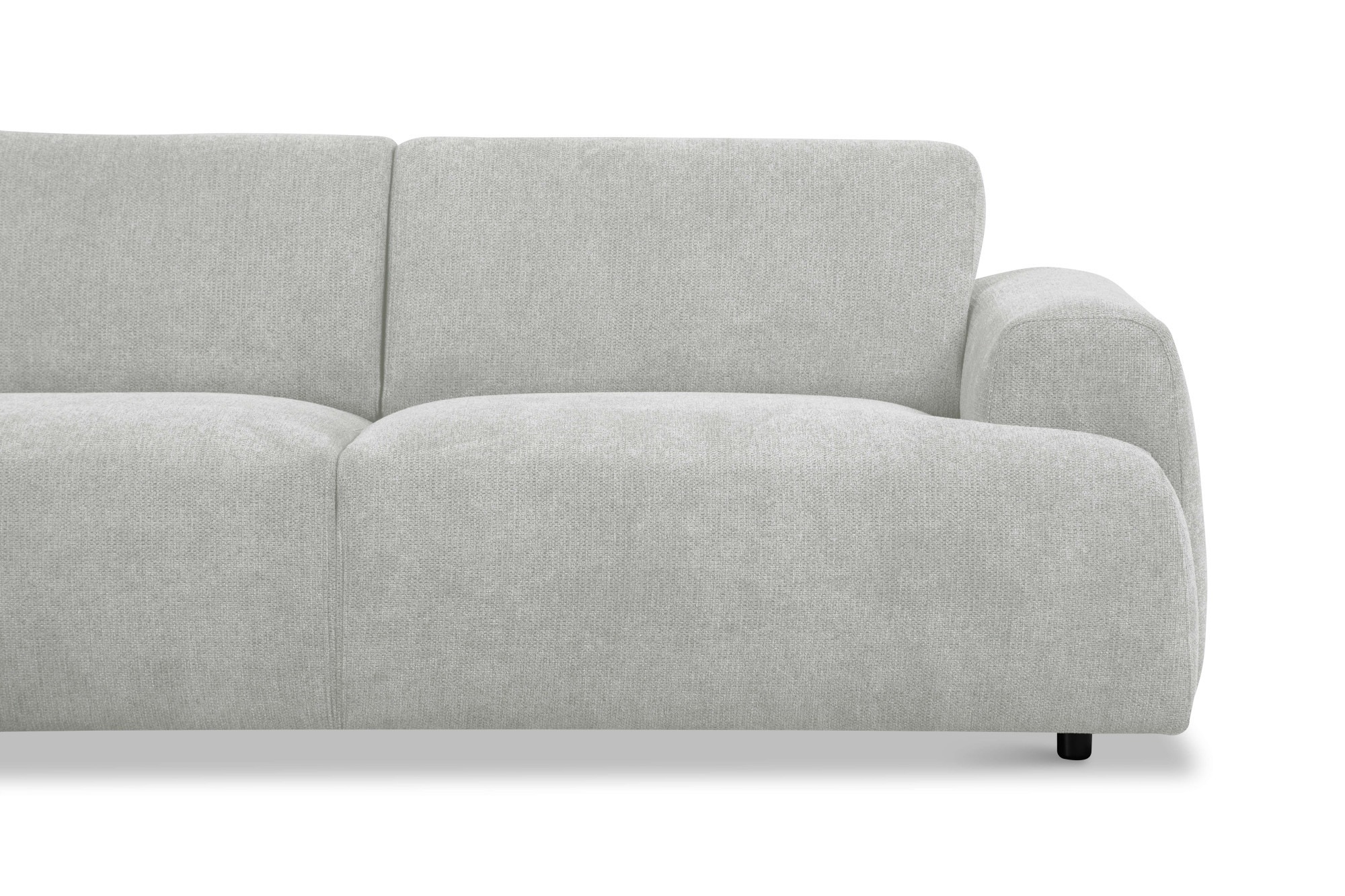 andas Ecksofa »Linkka, Breite 282 cm«, L-Form, in einem weichen Chenille-Stoff, mit Wellenunterfederung