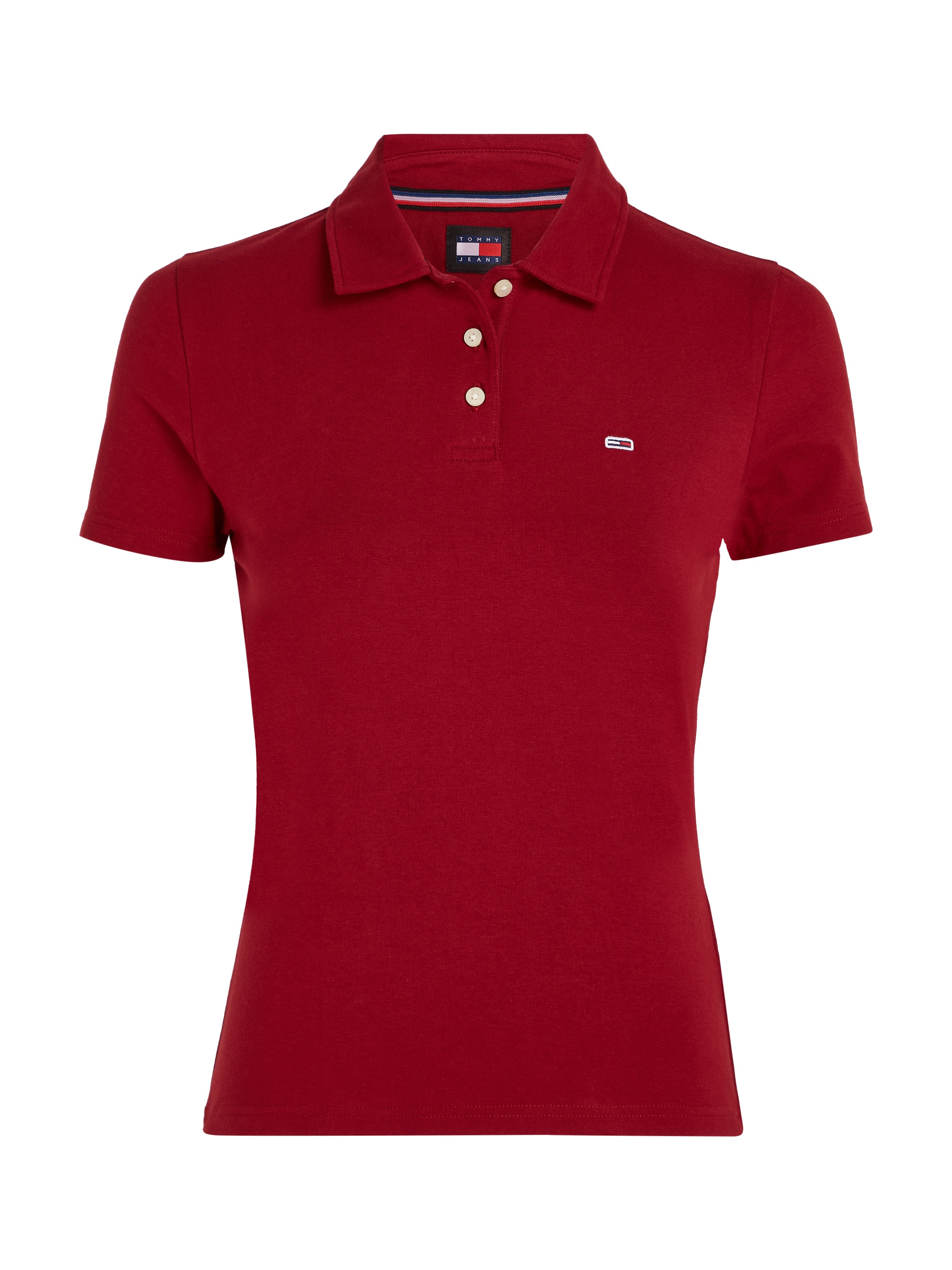 Tommy Jeans Poloshirt, mit kurzer Knopfleiste