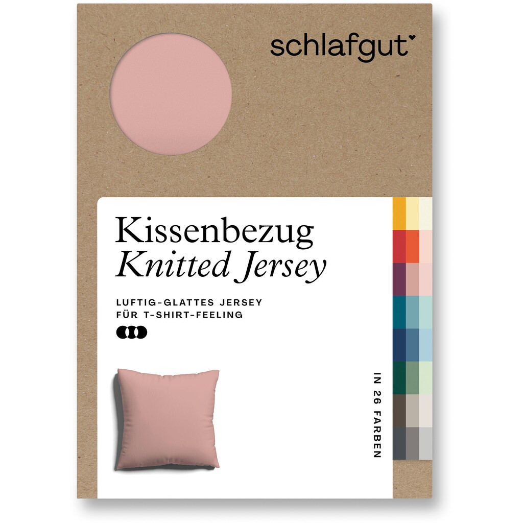 Schlafgut Kissenbezug »Knitted Jersey«, (1 St.)