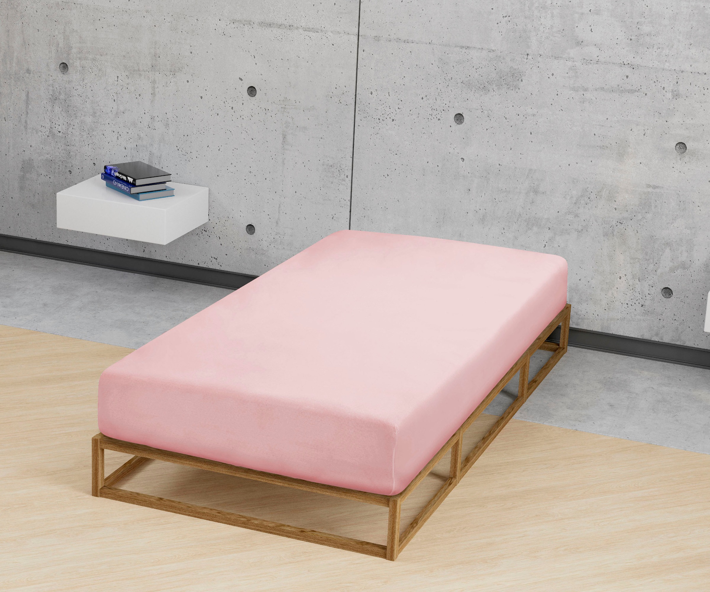 Spannbettlaken BIBERNA, rosa, Biber, Obermaterial: 100% Baumwolle, Bettlaken, "Biber in Gr. 70x140 cm für Kinder", aus Baumwolle, für Matratzen bis