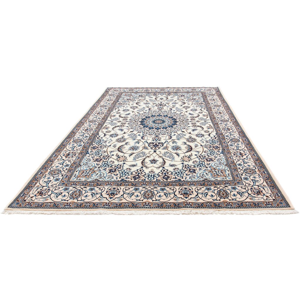 Wohnen Teppiche morgenland Wollteppich »Nain 9la Medaillon Beige 309 x 208 cm«, rechteckig, 0,6 mm Höhe, Unikat mit Zertifikat b Wohnen Teppiche morgenland Wollteppich »Nain 9la Medaillon Beige 309 x 208 cm«, rechteckig, 0,6 mm Höhe, Unikat mit Zertifikat b