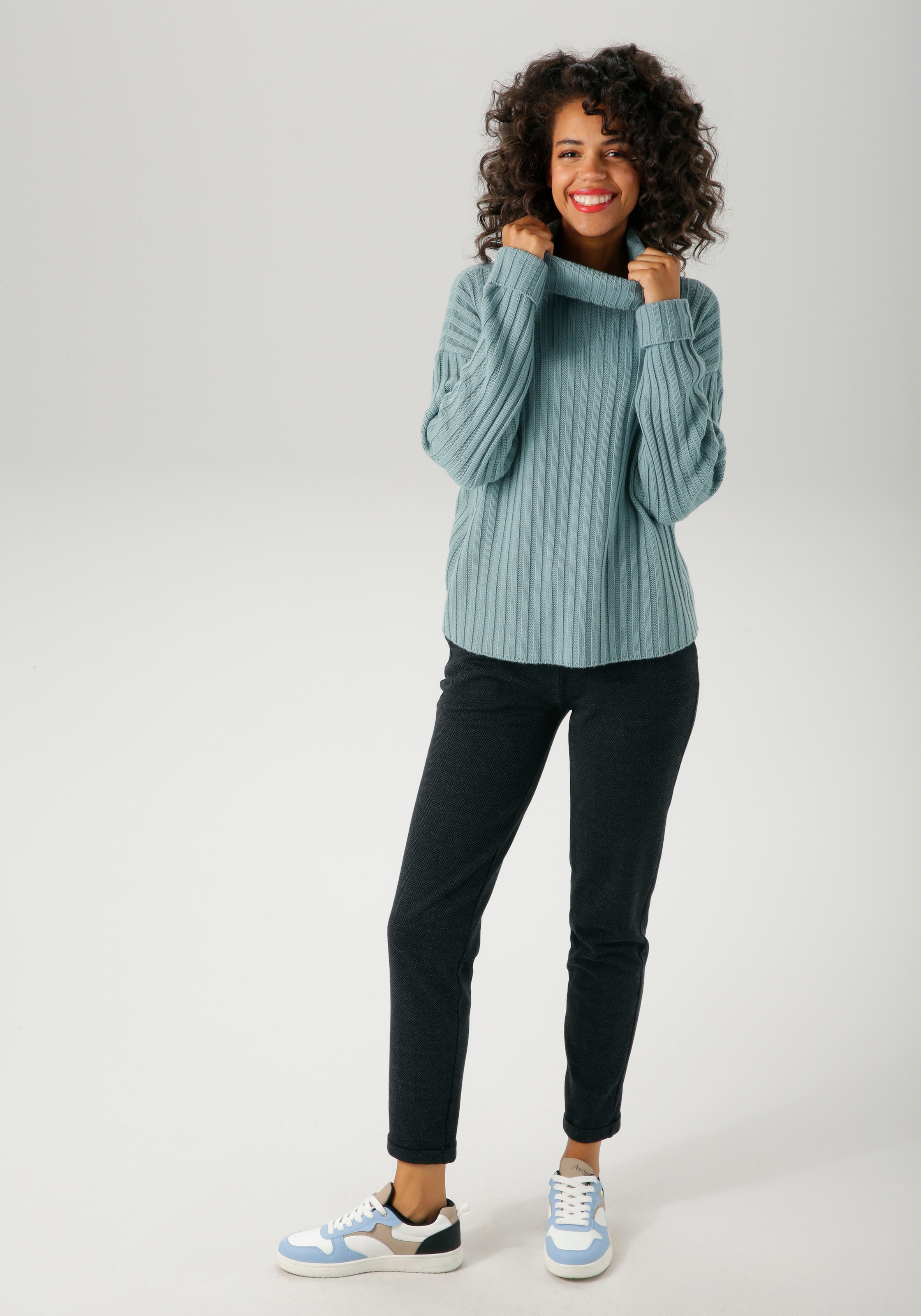 Aniston CASUAL Strickpullover, in Streifen-Optik - NEUE KOLLEKTION